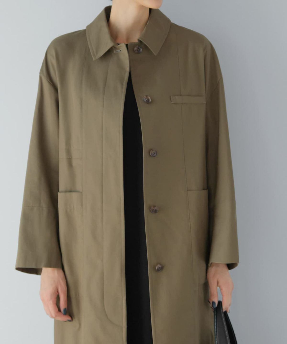 着用イメージ 168cm カーキ