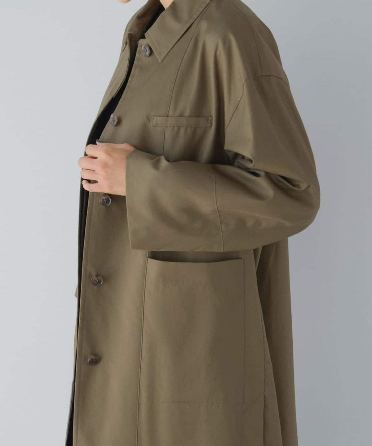 着用イメージ 168cm カーキ