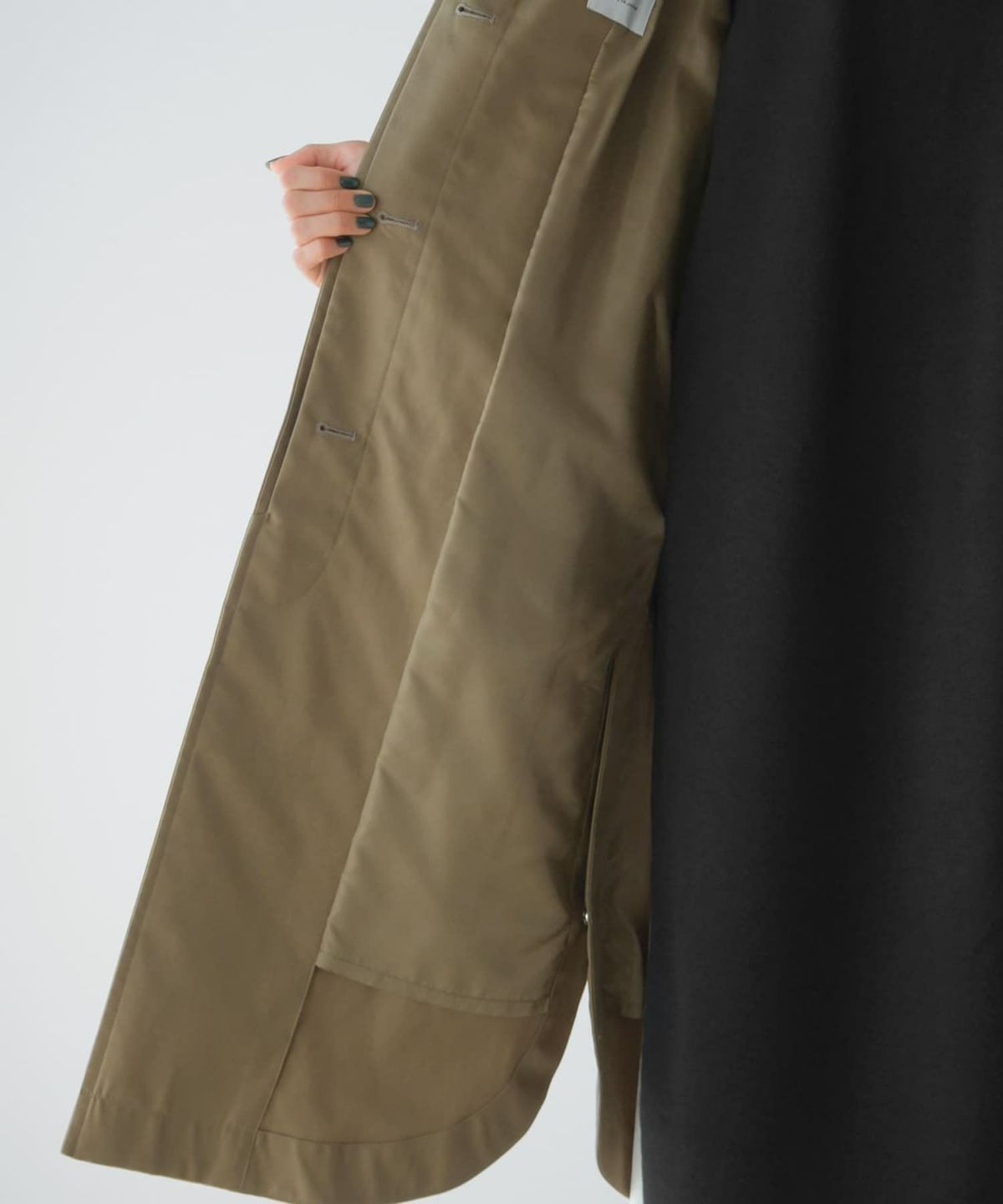 着用イメージ 168cm カーキ