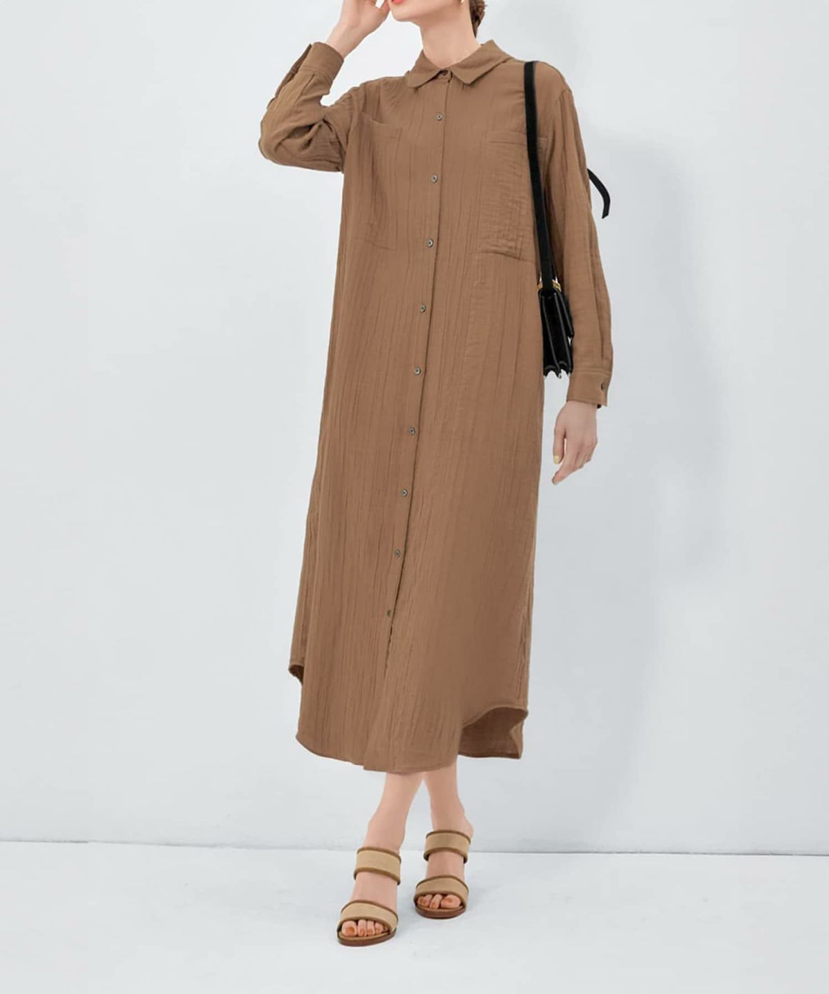 着用イメージ ライトブラウン