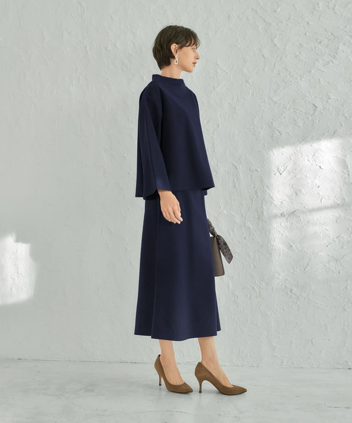 着用イメージ 168cm 着用サイズ 02 ネイビー