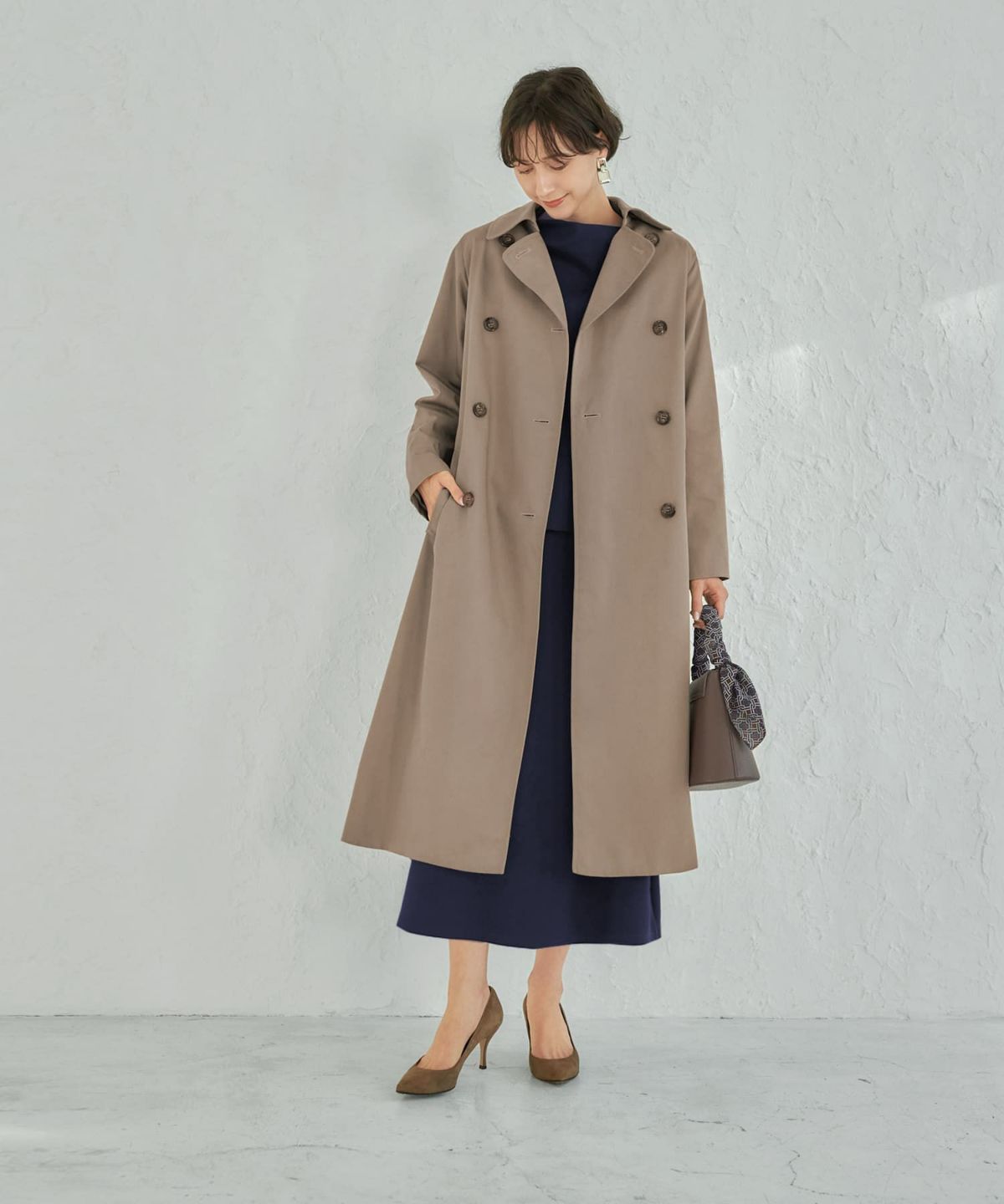 着用イメージ 168cm 着用サイズ 02 ネイビー