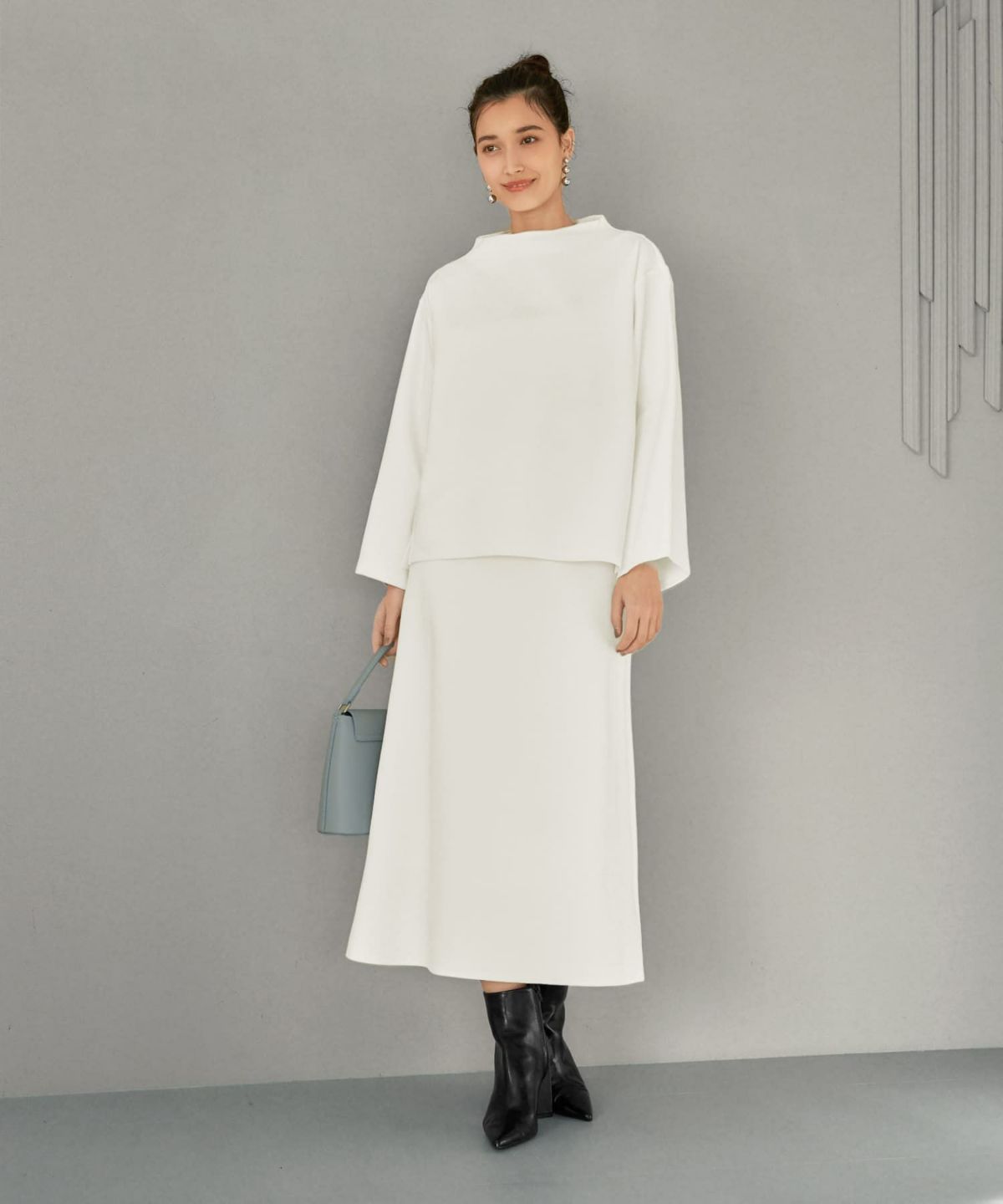 着用イメージ 165cm 着用サイズ 02 アイボリー