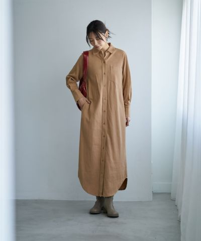 美品 DAISY LIN シャツワンピース ベージュ サイズ40*FD1064 美品 DAISY LIN シャツワンピース ベージュ サイズ40*FD1064