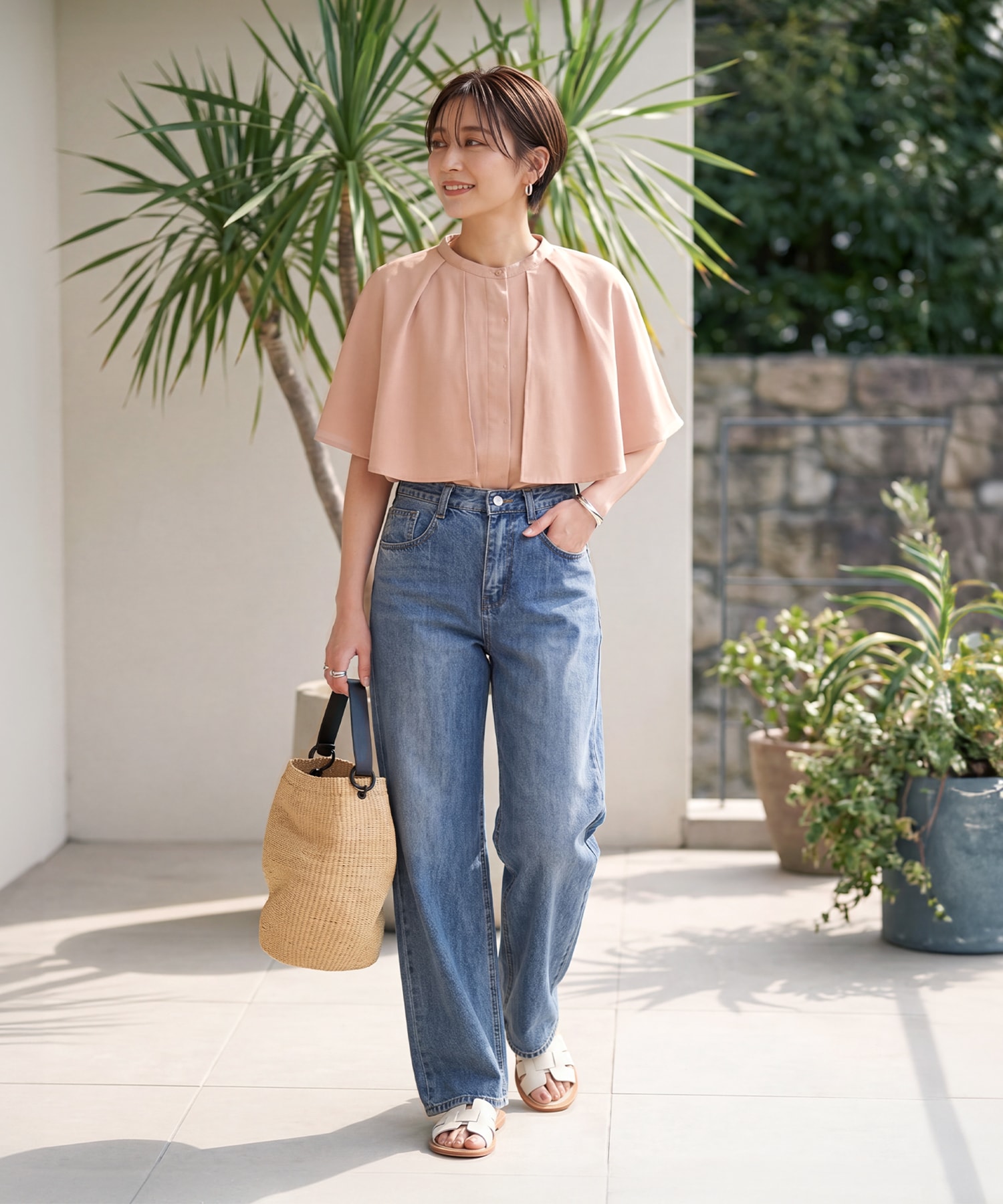着用イメージ 165cm ホワイト