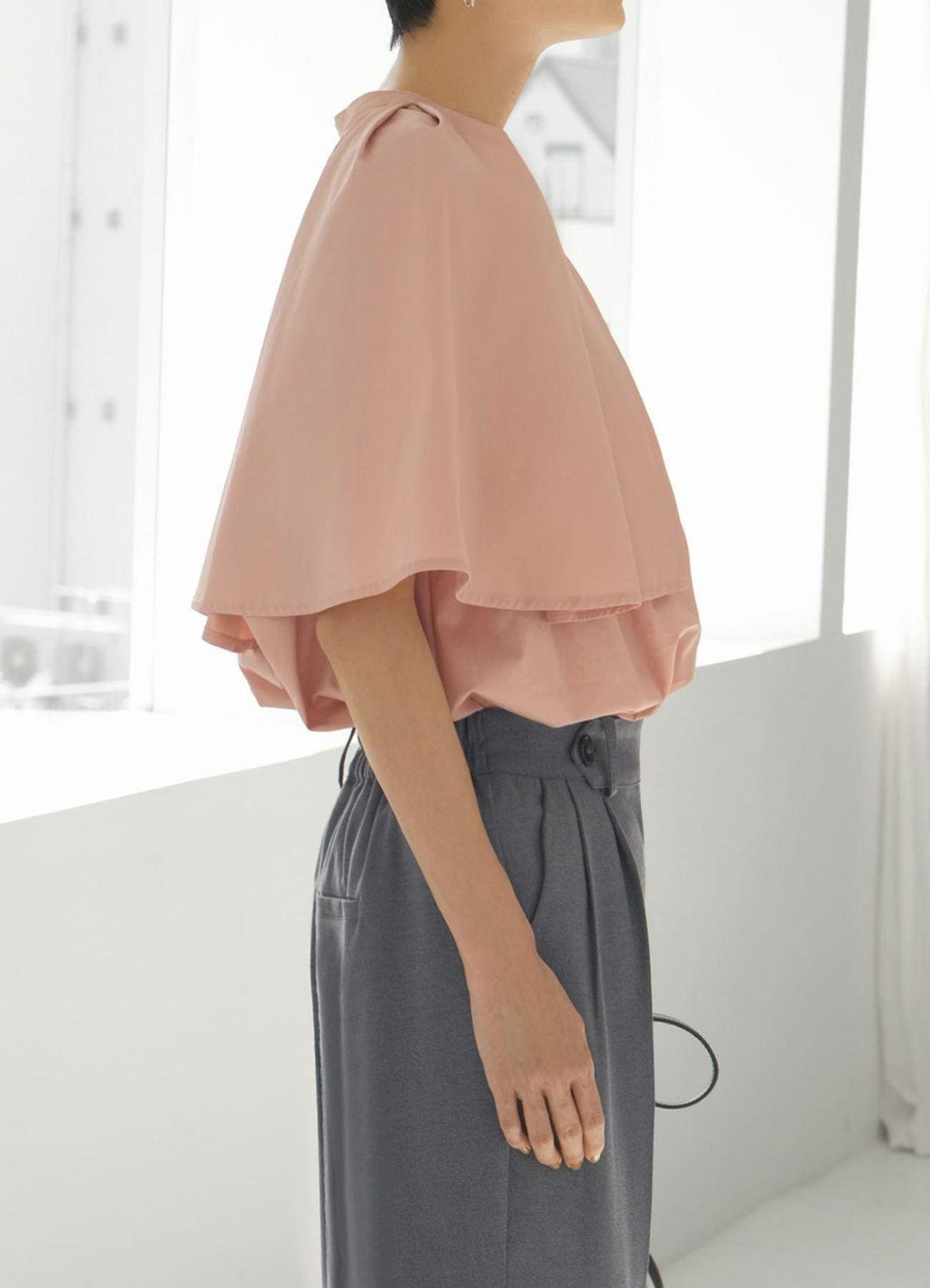 着用イメージ 165cm ピーチ