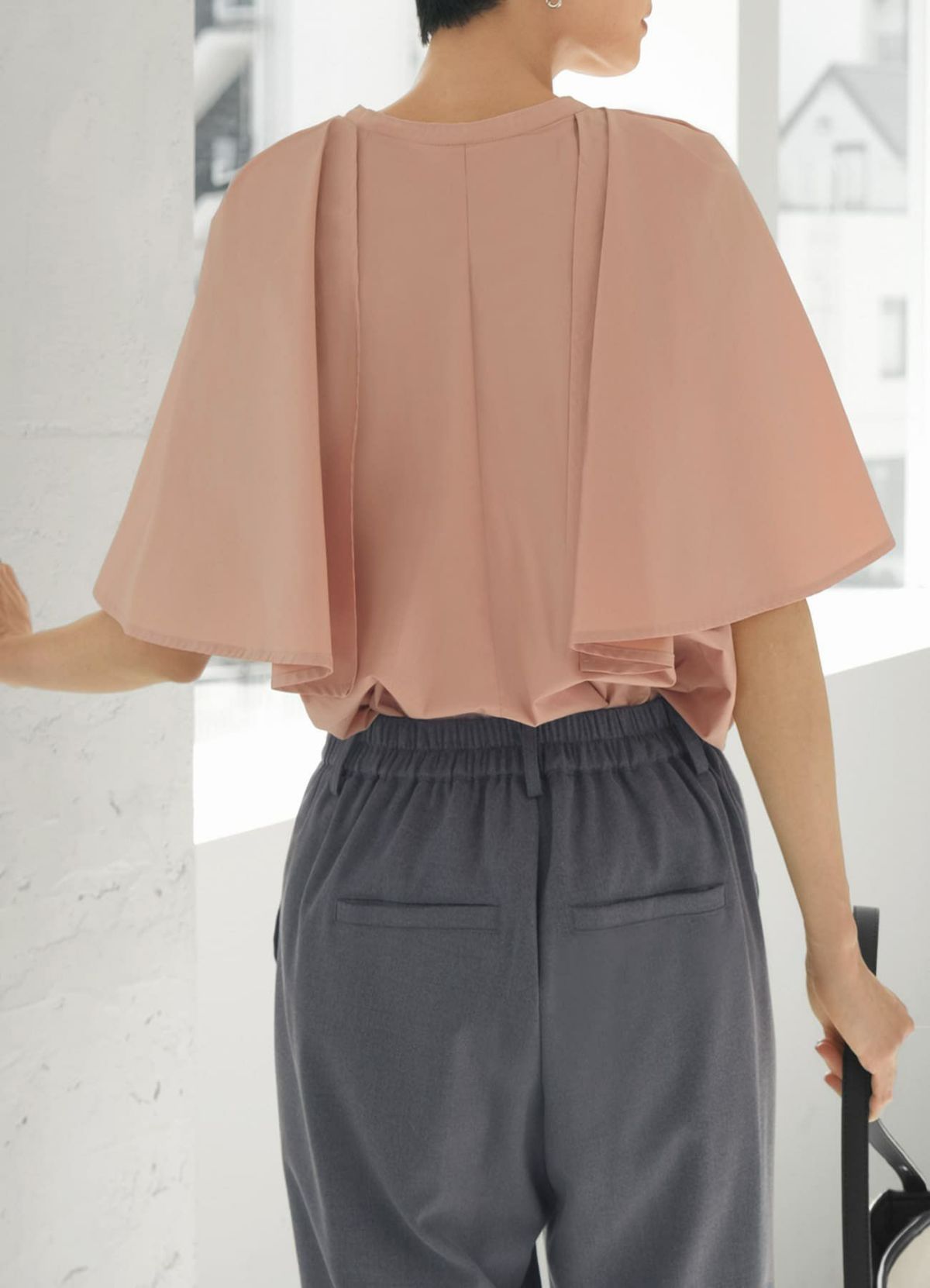 着用イメージ 165cm ピーチ