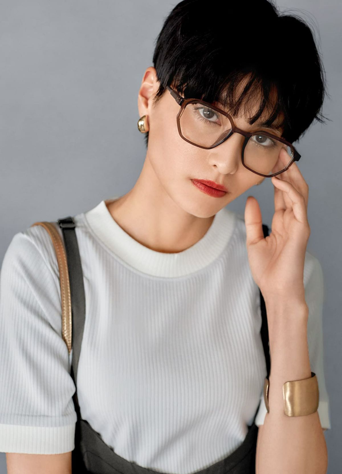 着用イメージ 165cm シアーブラウン