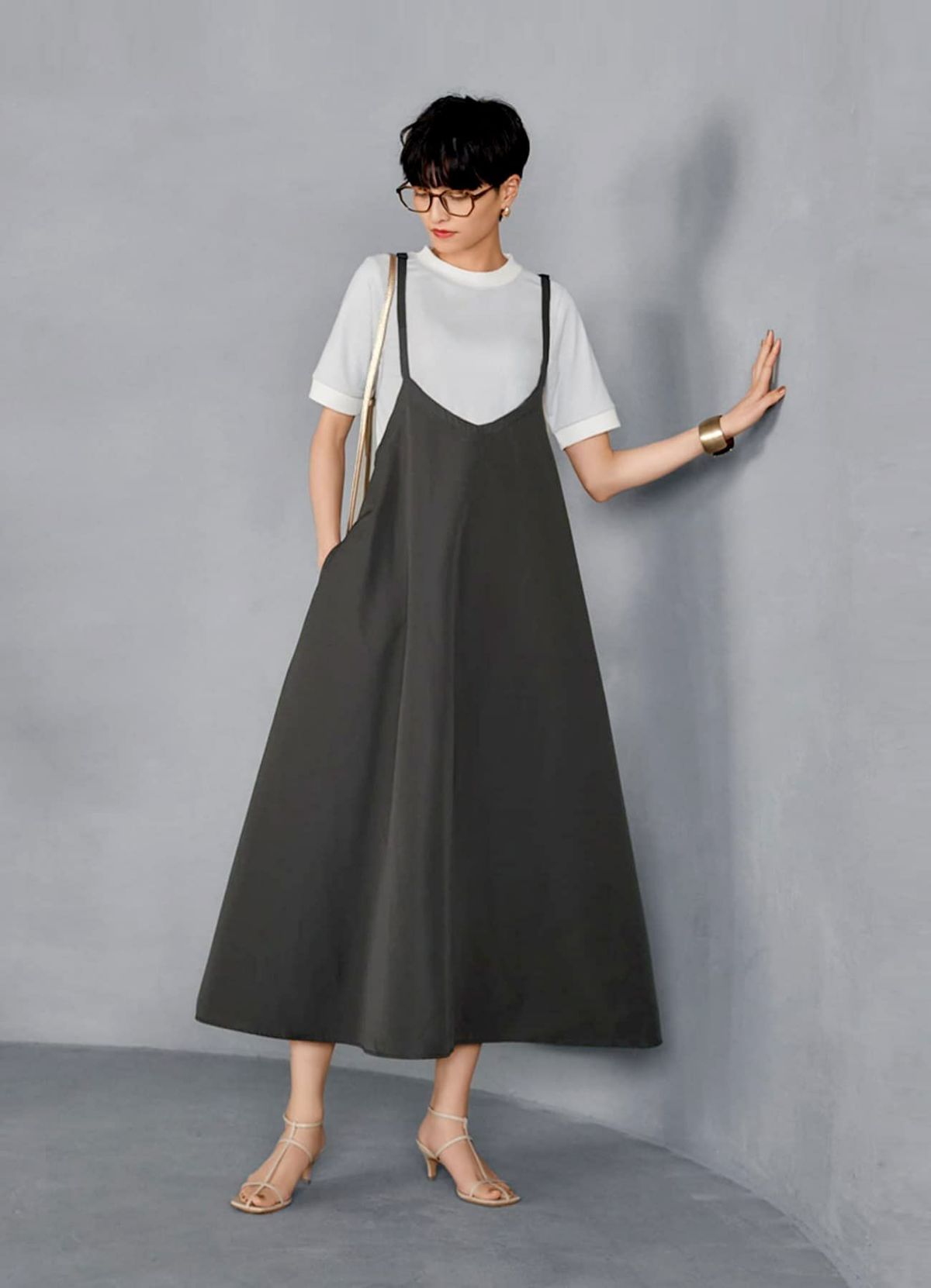 着用イメージ 165cm シアーブラウン