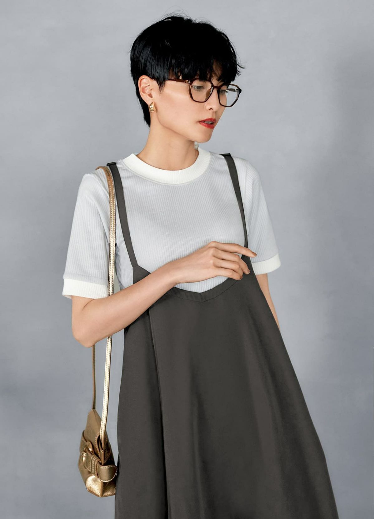 着用イメージ 165cm シアーブラウン