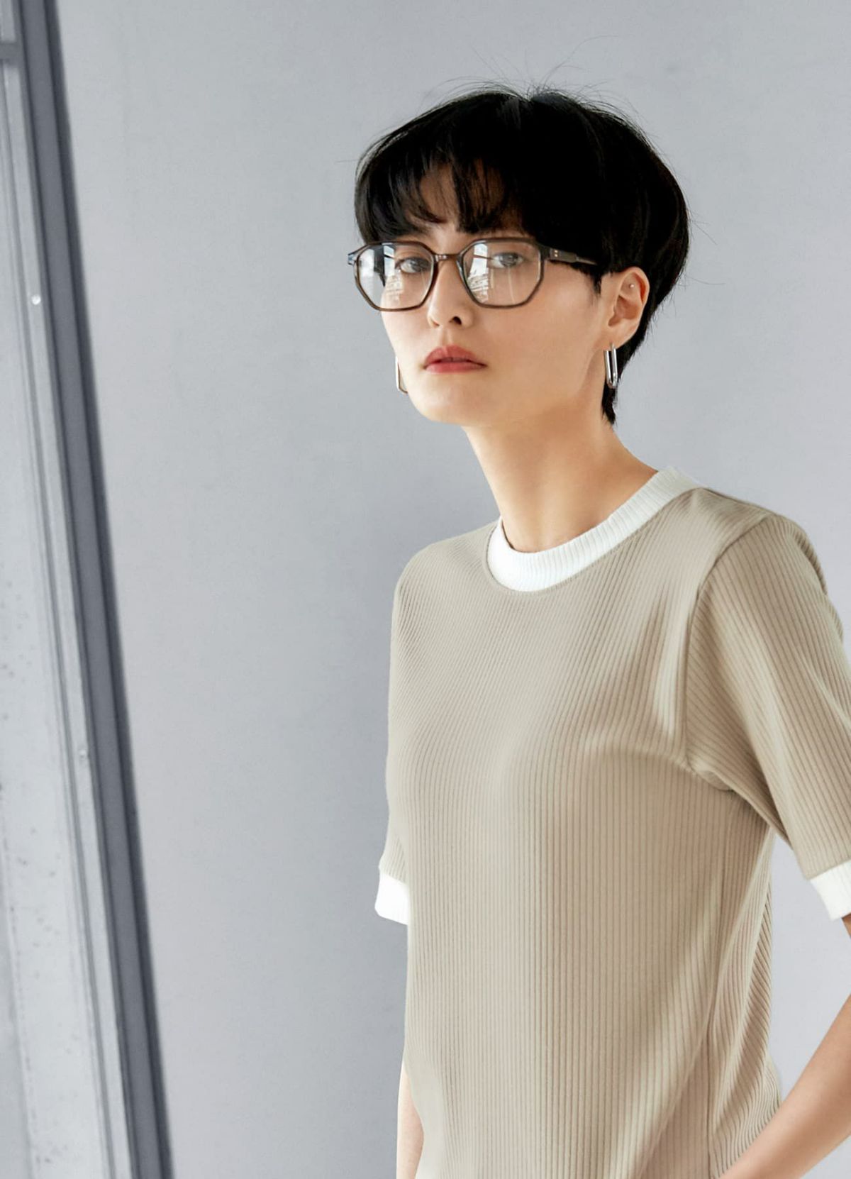 着用イメージ 165cm シアーブラウン