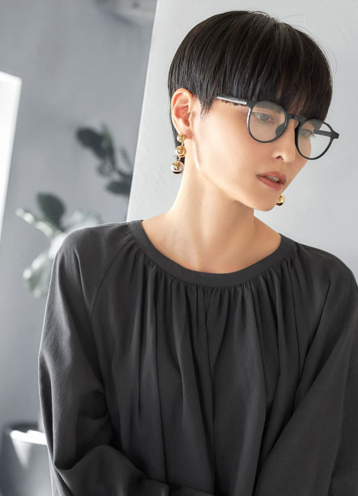 着用イメージ 165cm ブラック