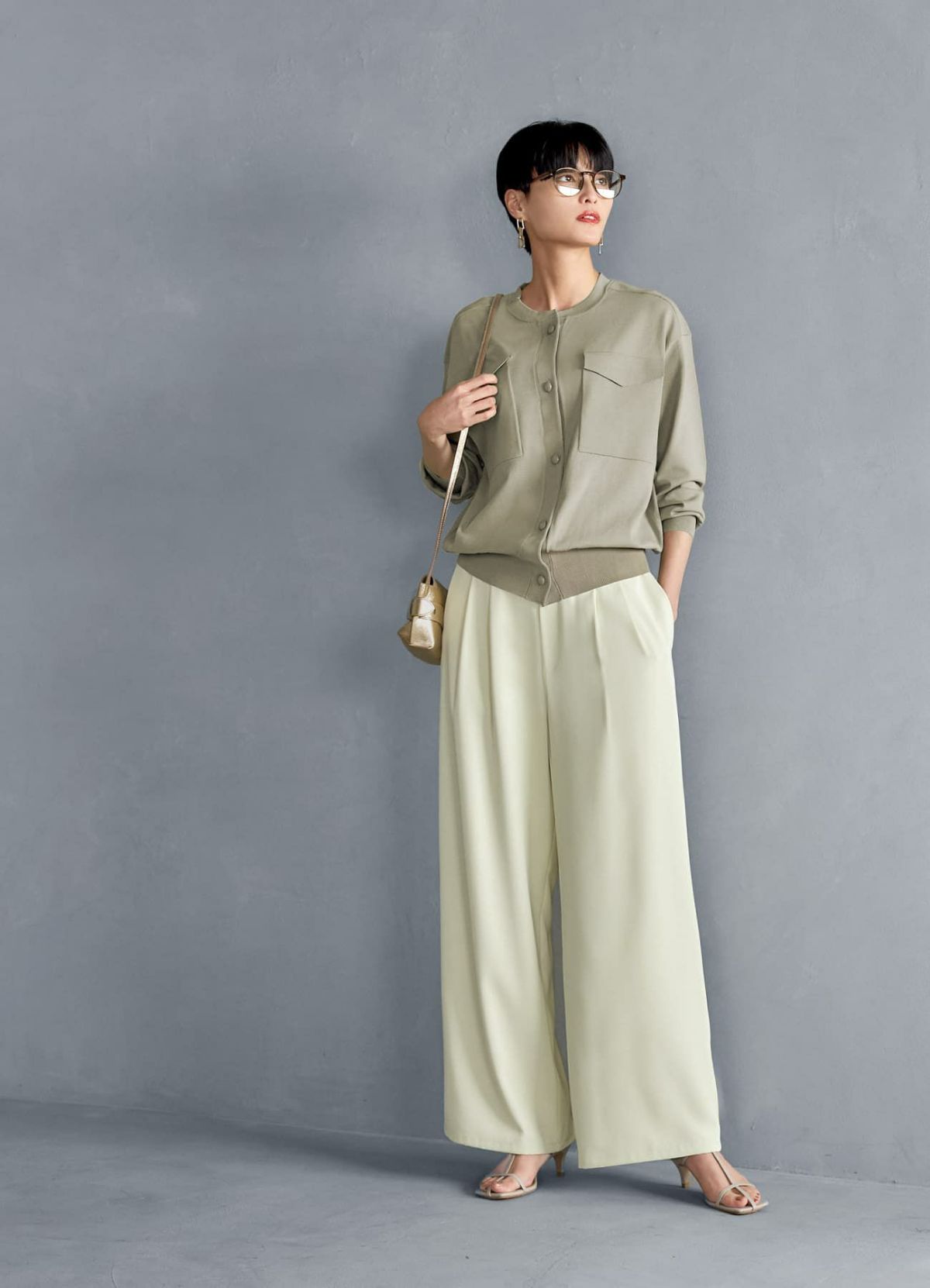 着用イメージ 165cm シアーブラウン