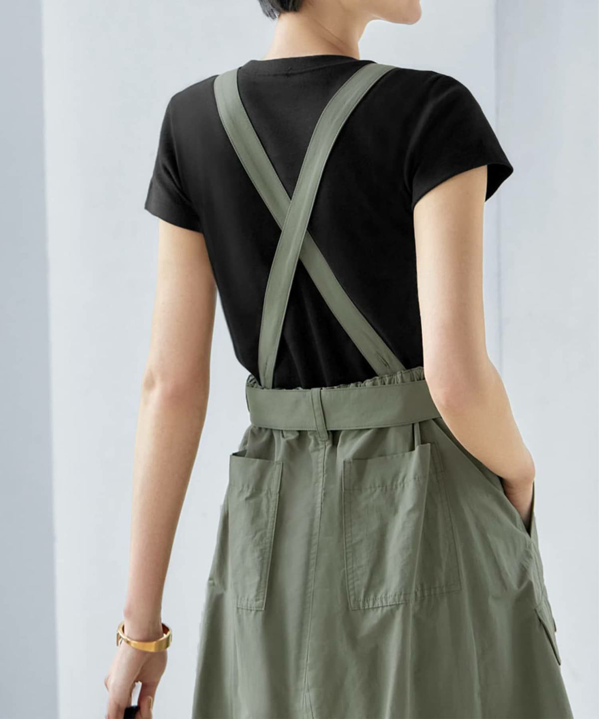 着用イメージ 157cm アースグリーン