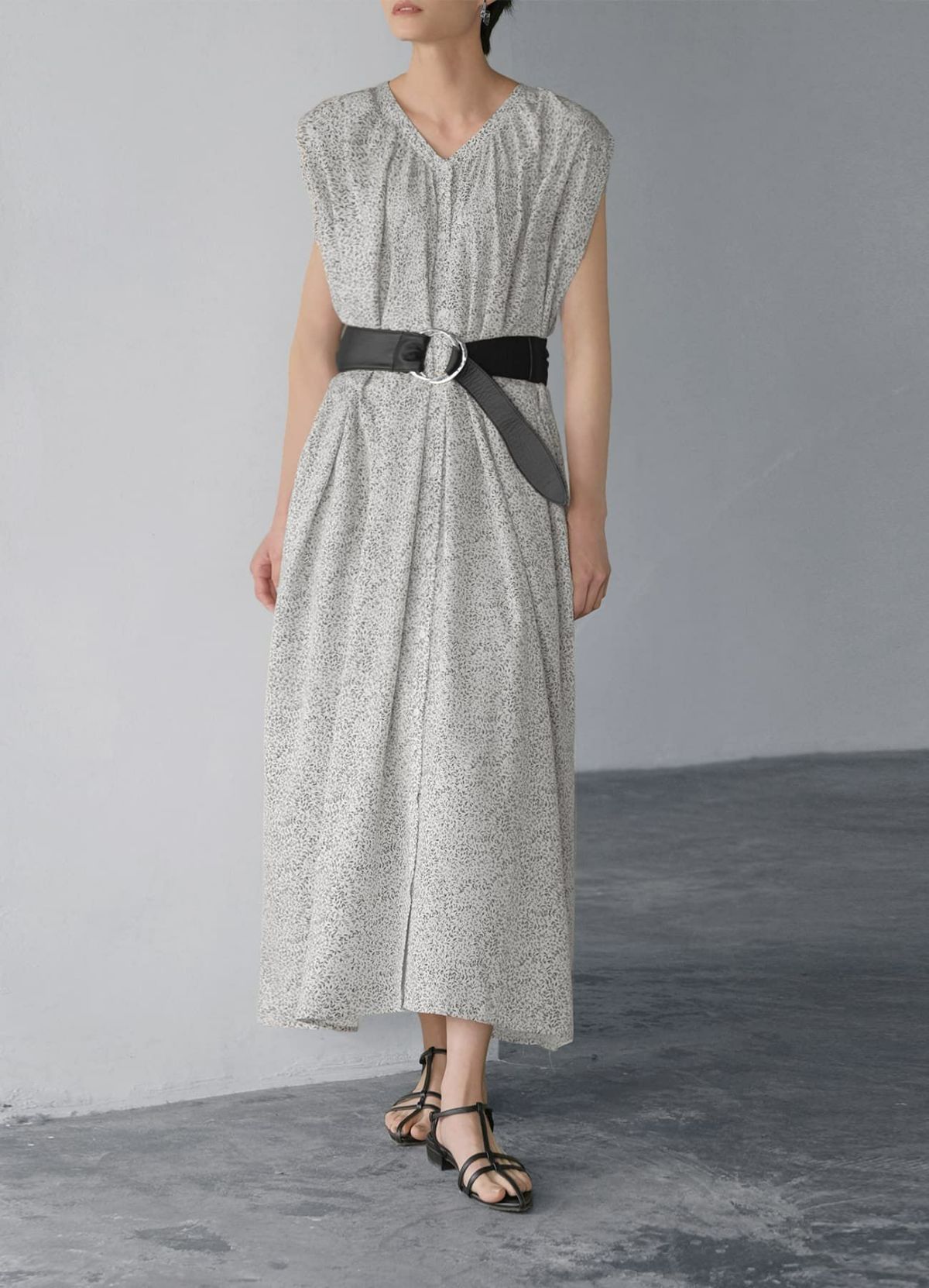 ダブルリングレザーサッシュベルト／SV金具