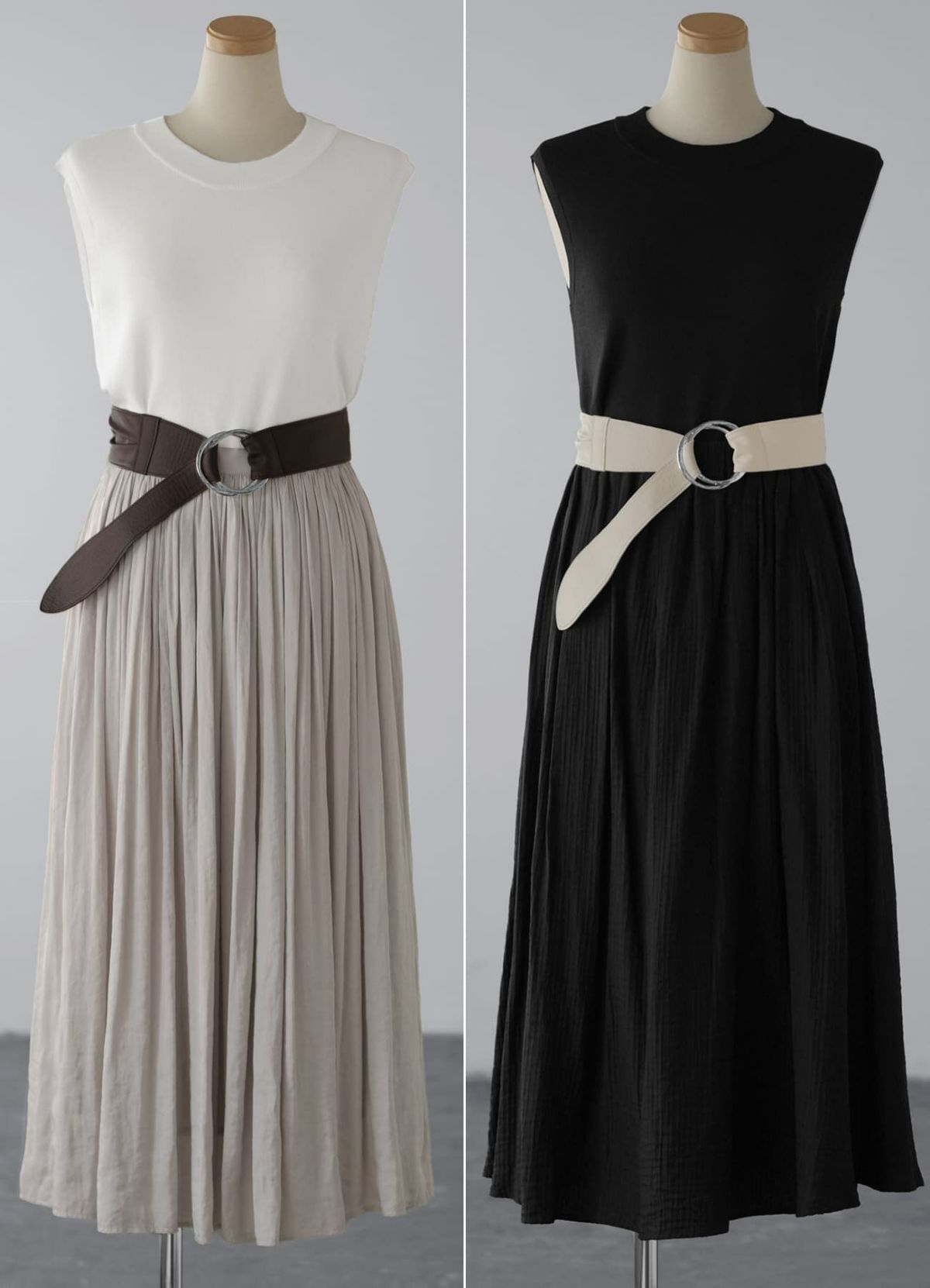 (左)ダークブラウン (右)エクリュ