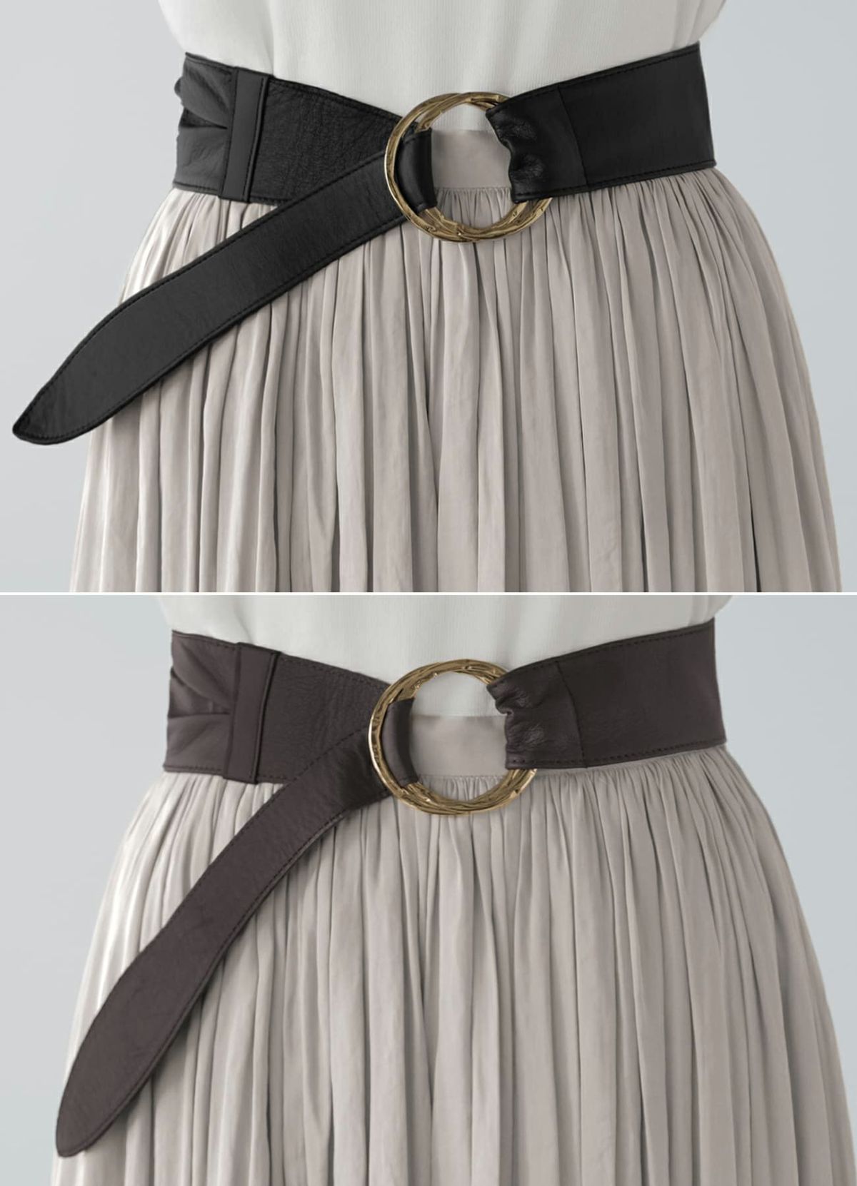 (上)ブラック (下)ダークブラウン