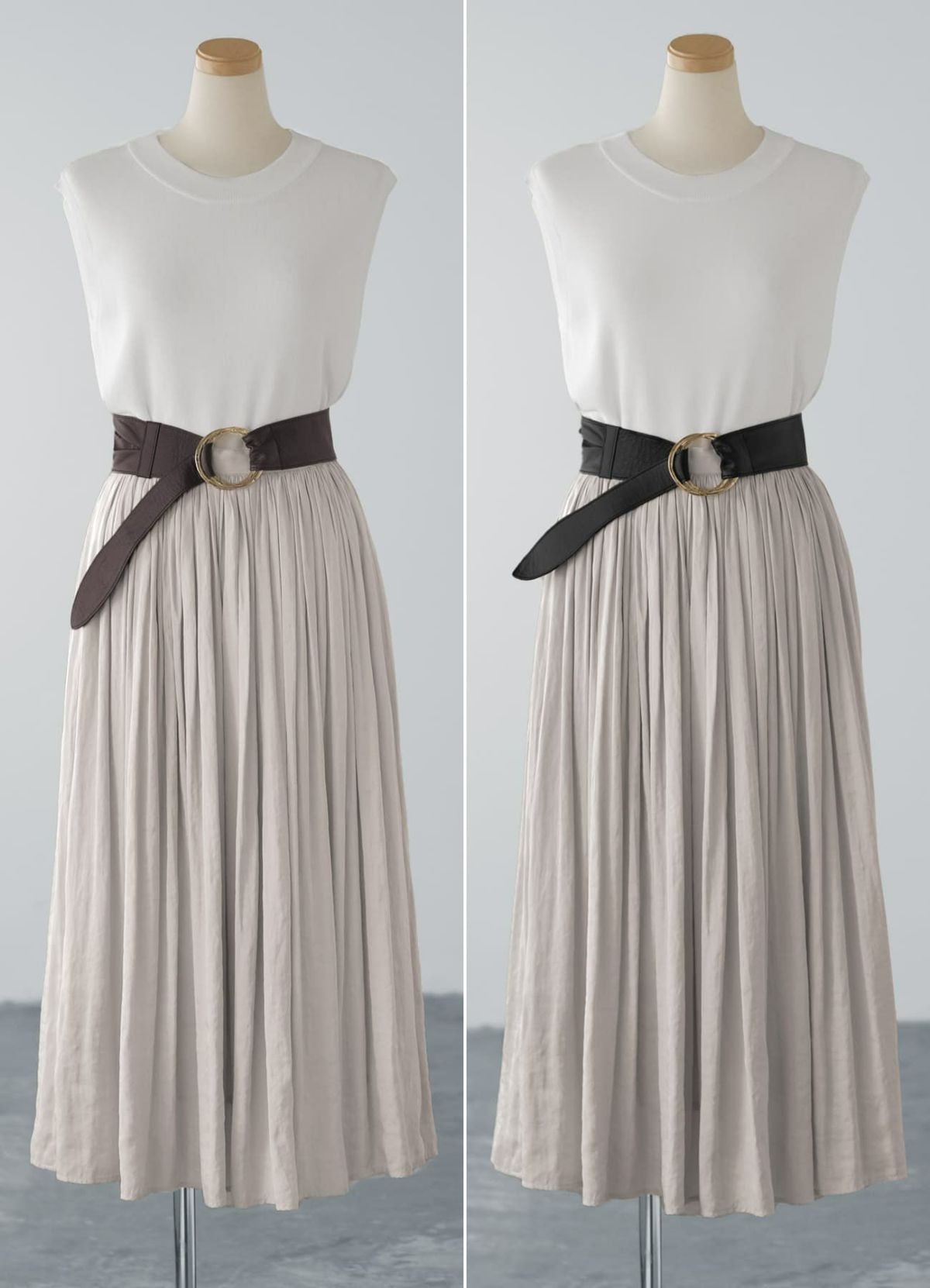 (左)ダークブラウン (右)ブラック