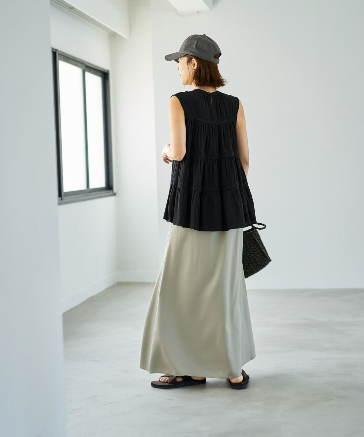 着用イメージ 167cm ブラック