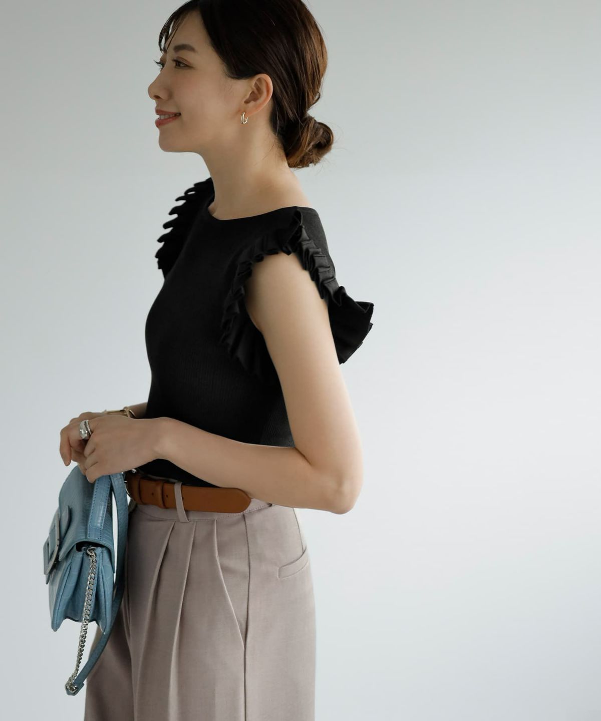 着用イメージ 165cm　ブラック