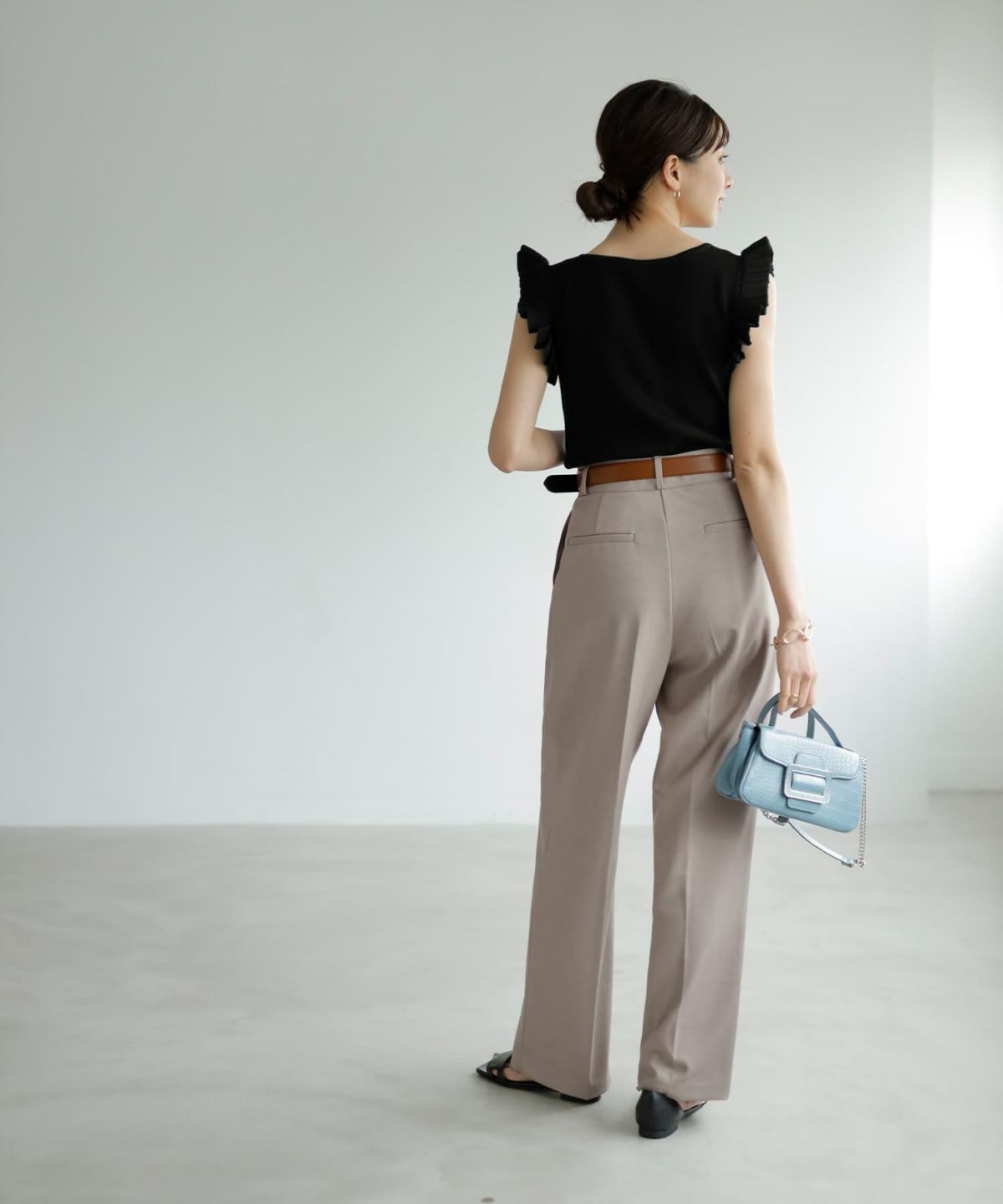 着用イメージ 165cm　ブラック