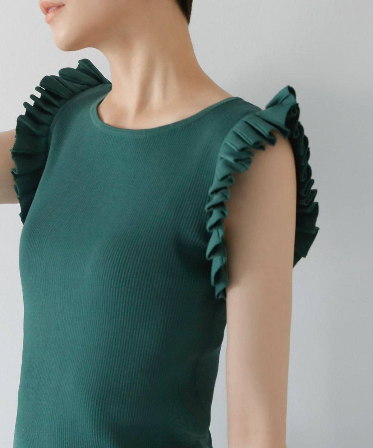 着用イメージ 168cm ディープグリーン