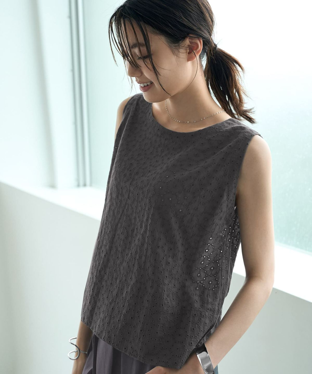 着用イメージ 166㎝　チャコール