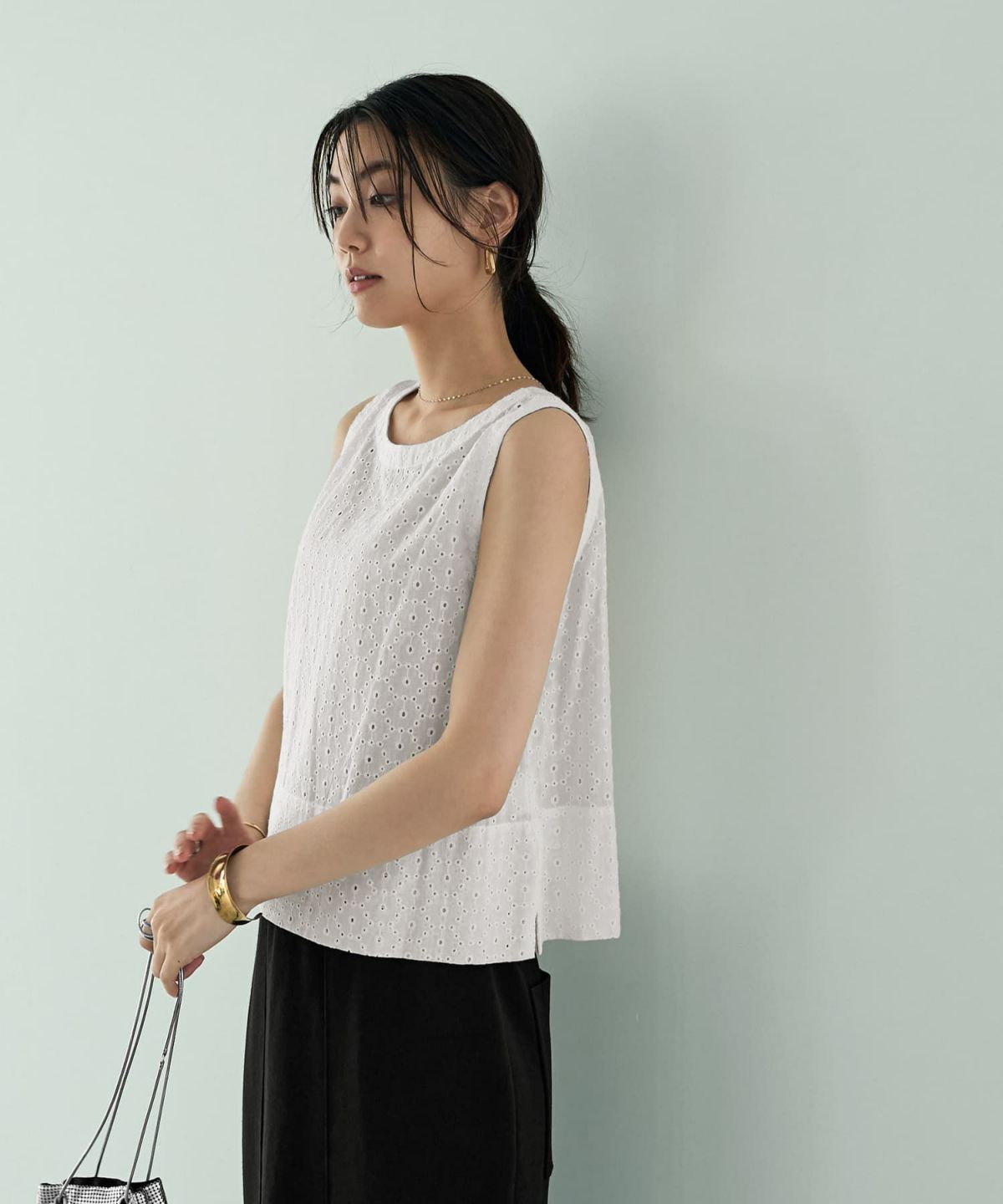 着用イメージ 166㎝　ホワイト