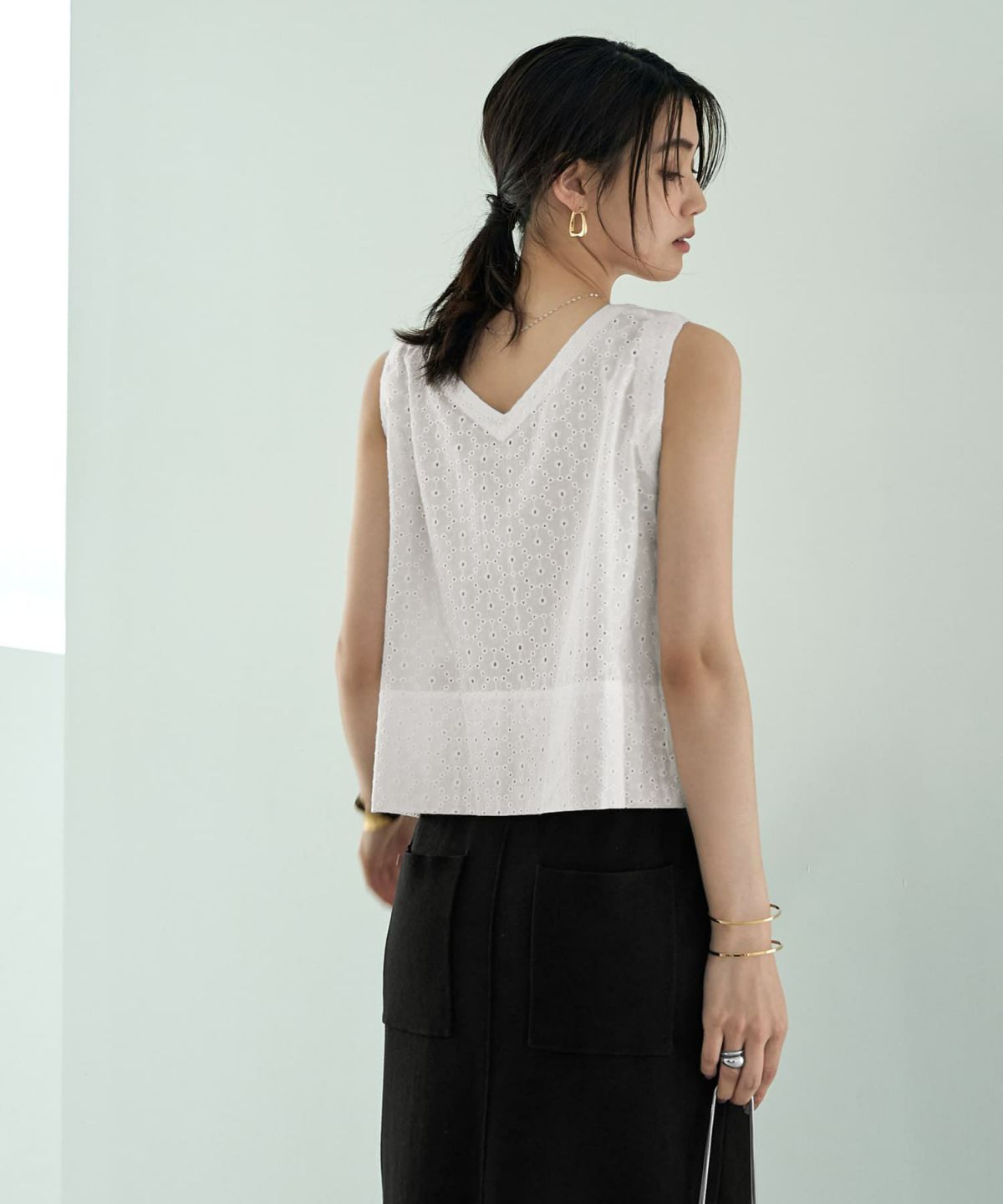 着用イメージ 166㎝　ホワイト