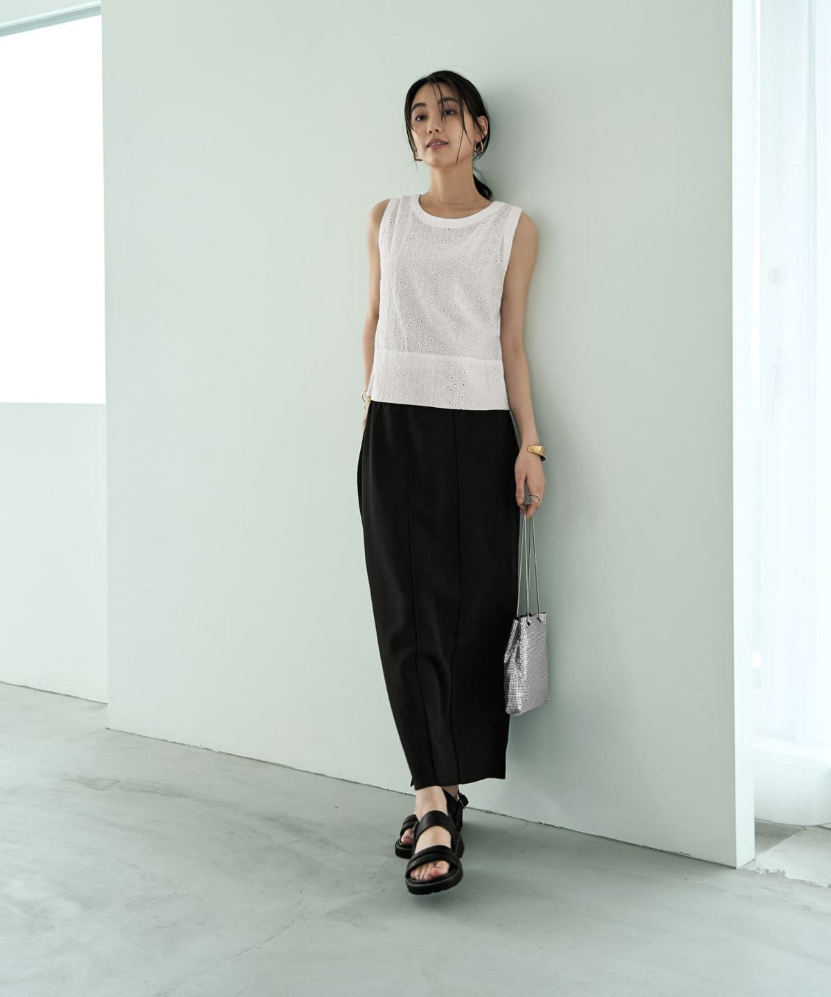 着用イメージ 166㎝　ホワイト