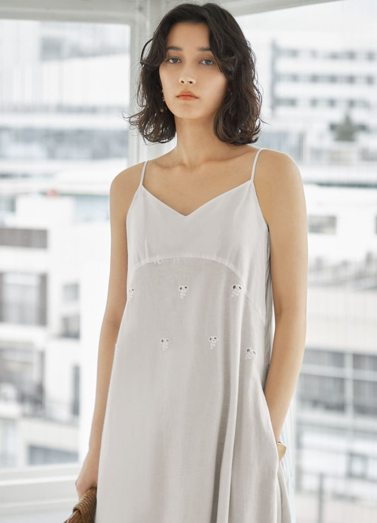 着用イメージ 167cm ホワイト