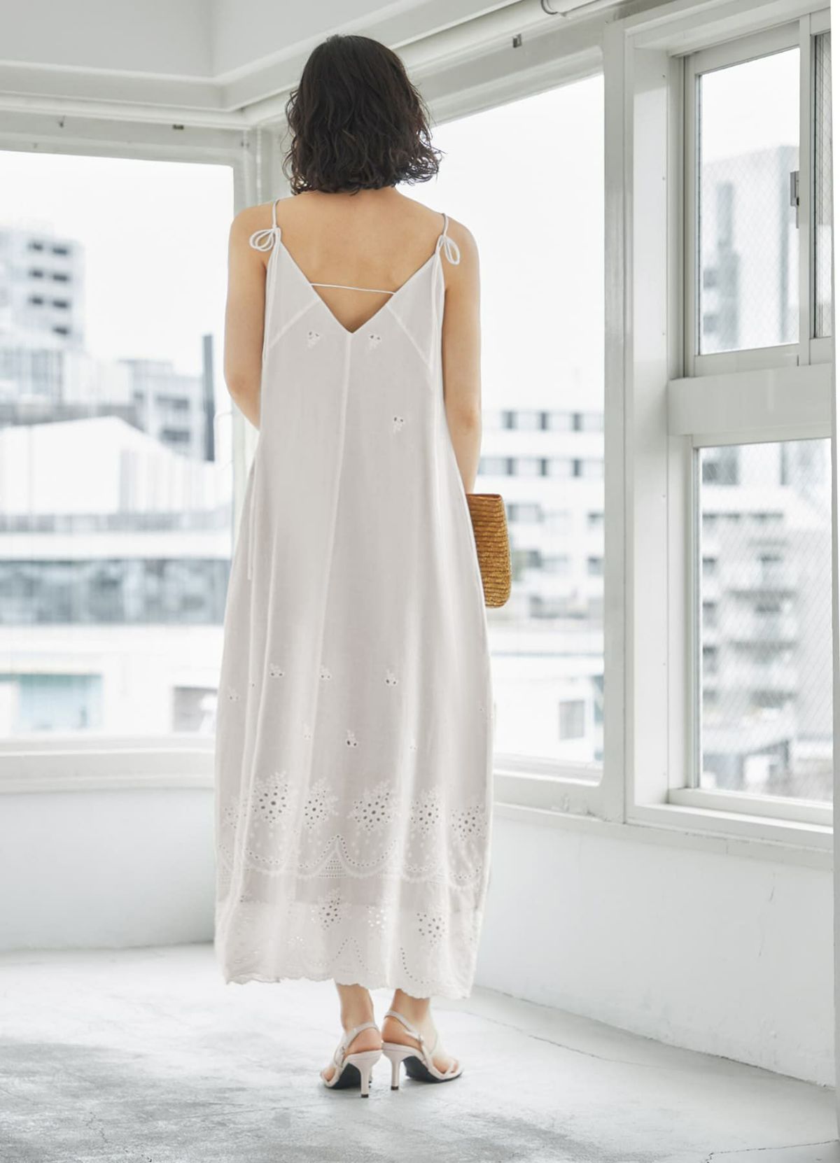 着用イメージ 167cm ホワイト