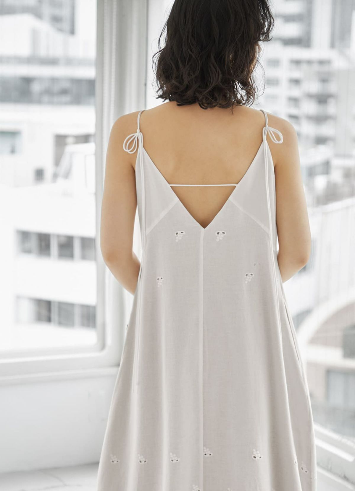 着用イメージ 167cm ホワイト