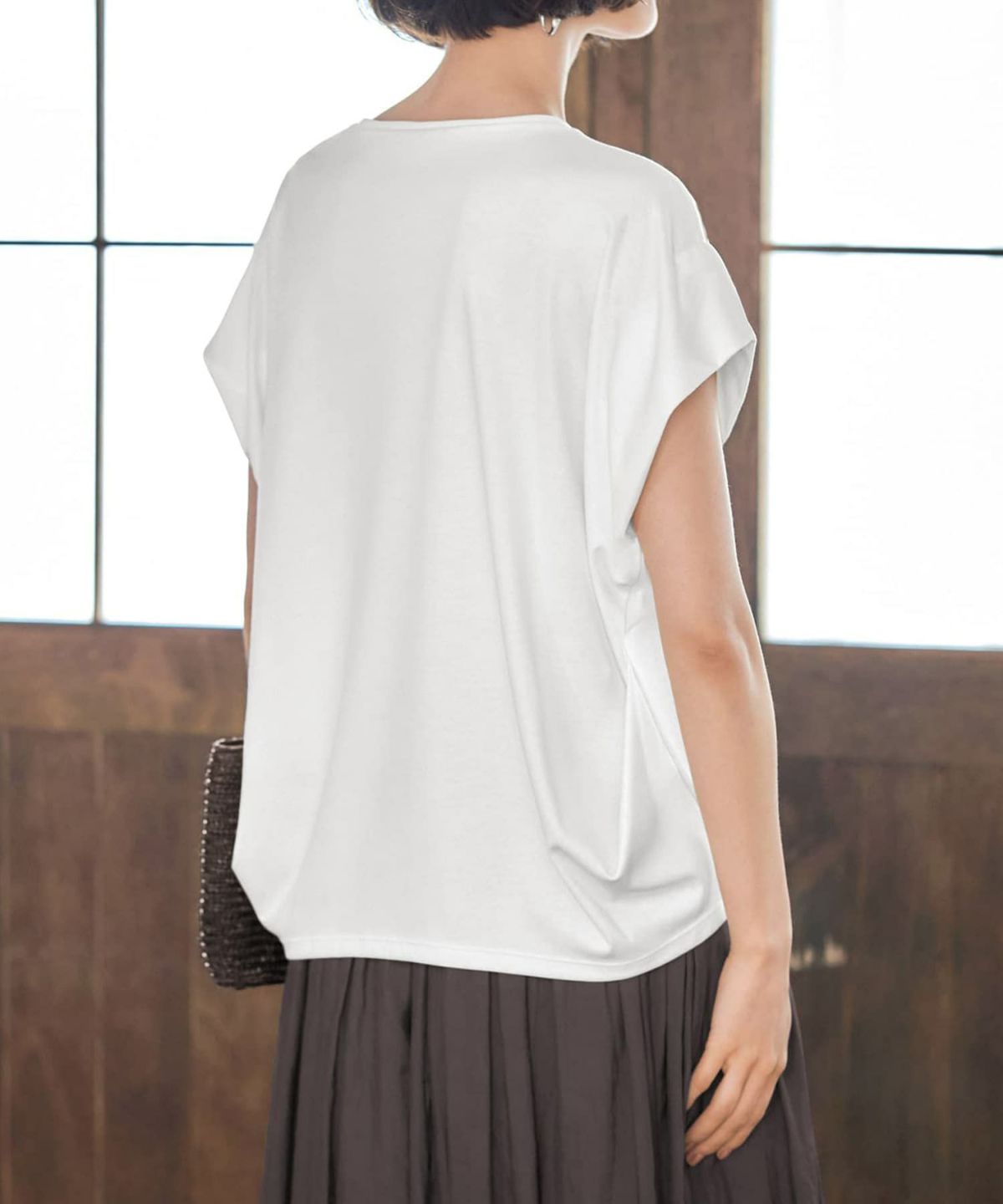 着用イメージ 168cm ホワイト