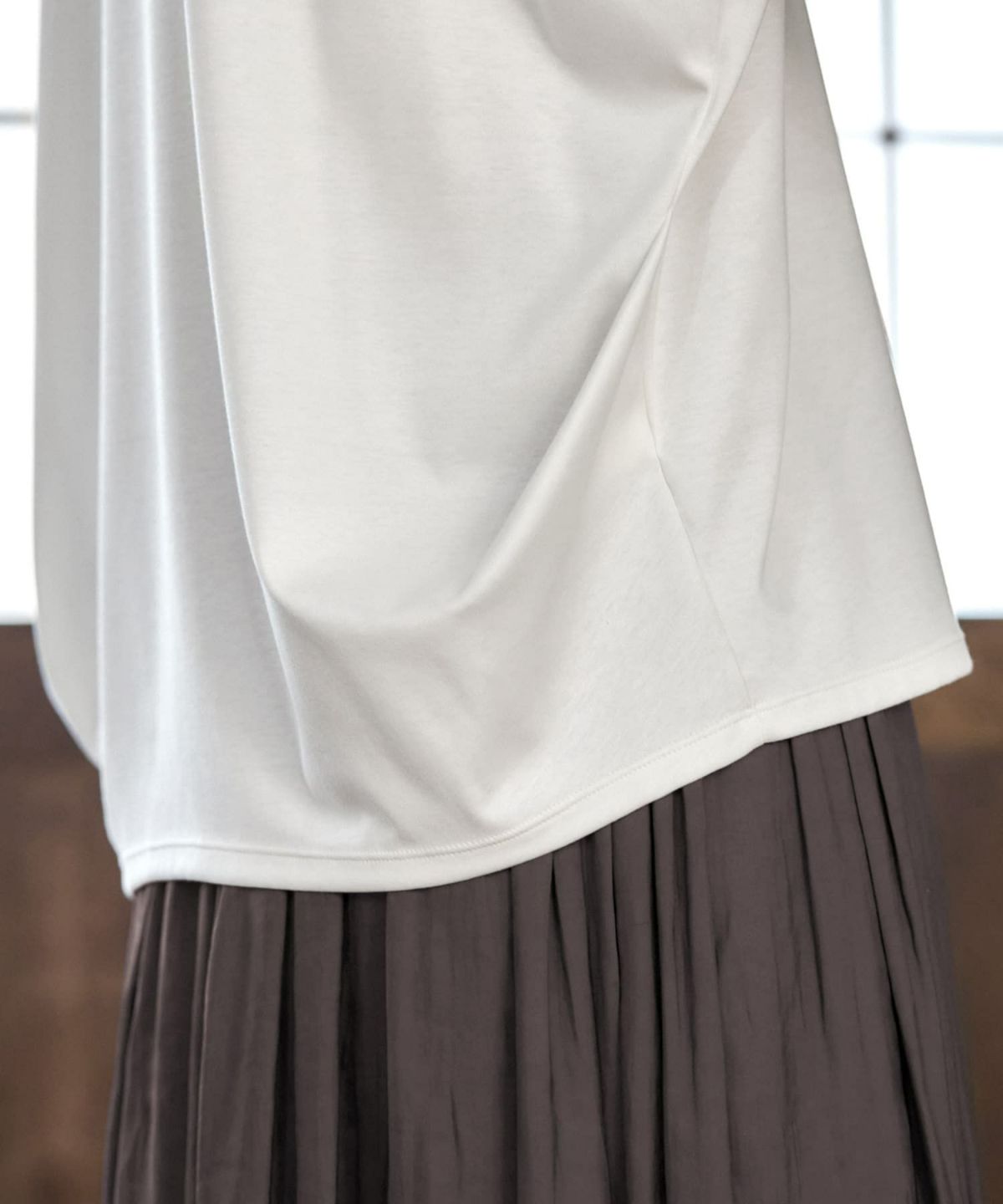 着用イメージ 168cm ホワイト