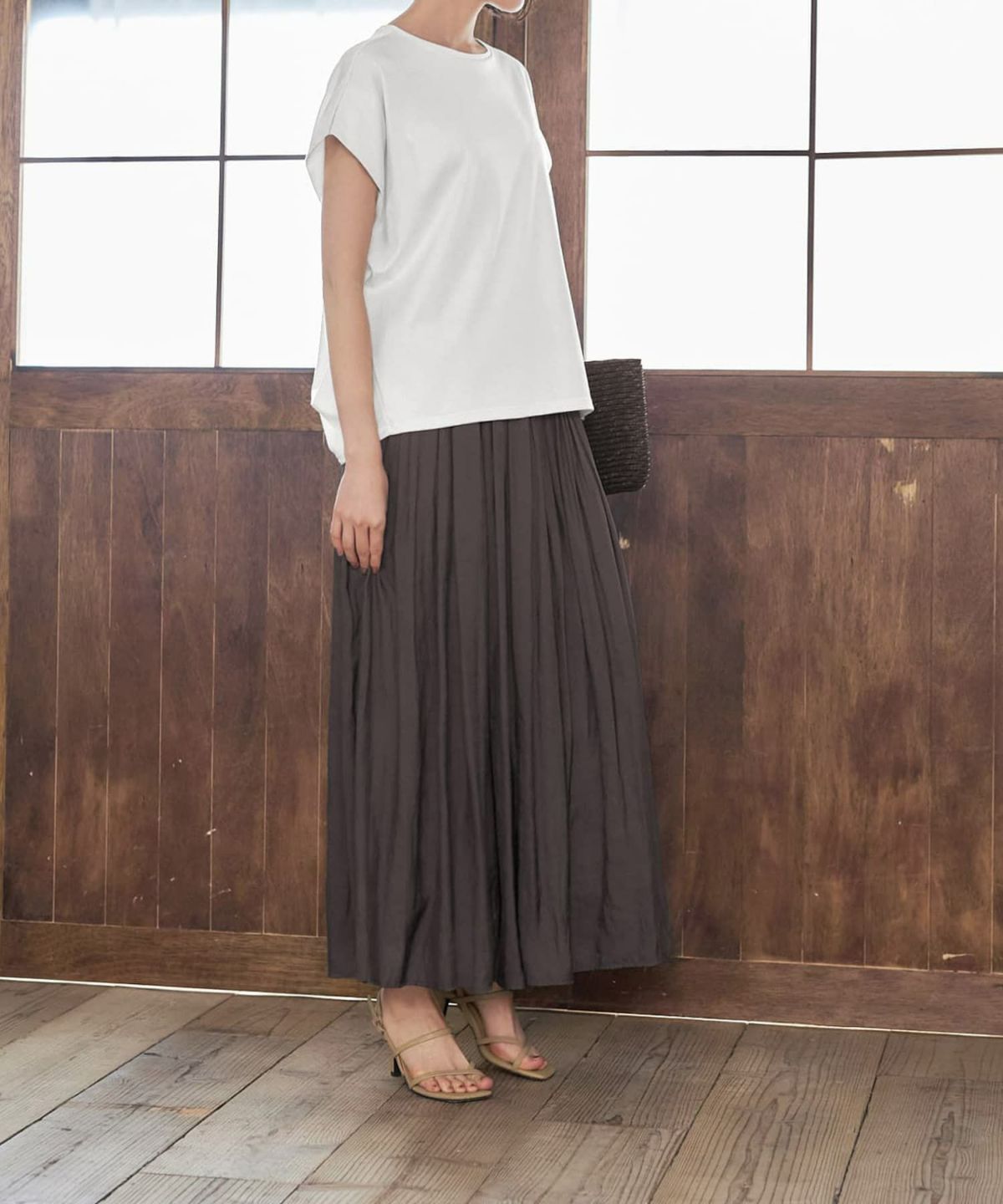 着用イメージ 168cm ホワイト