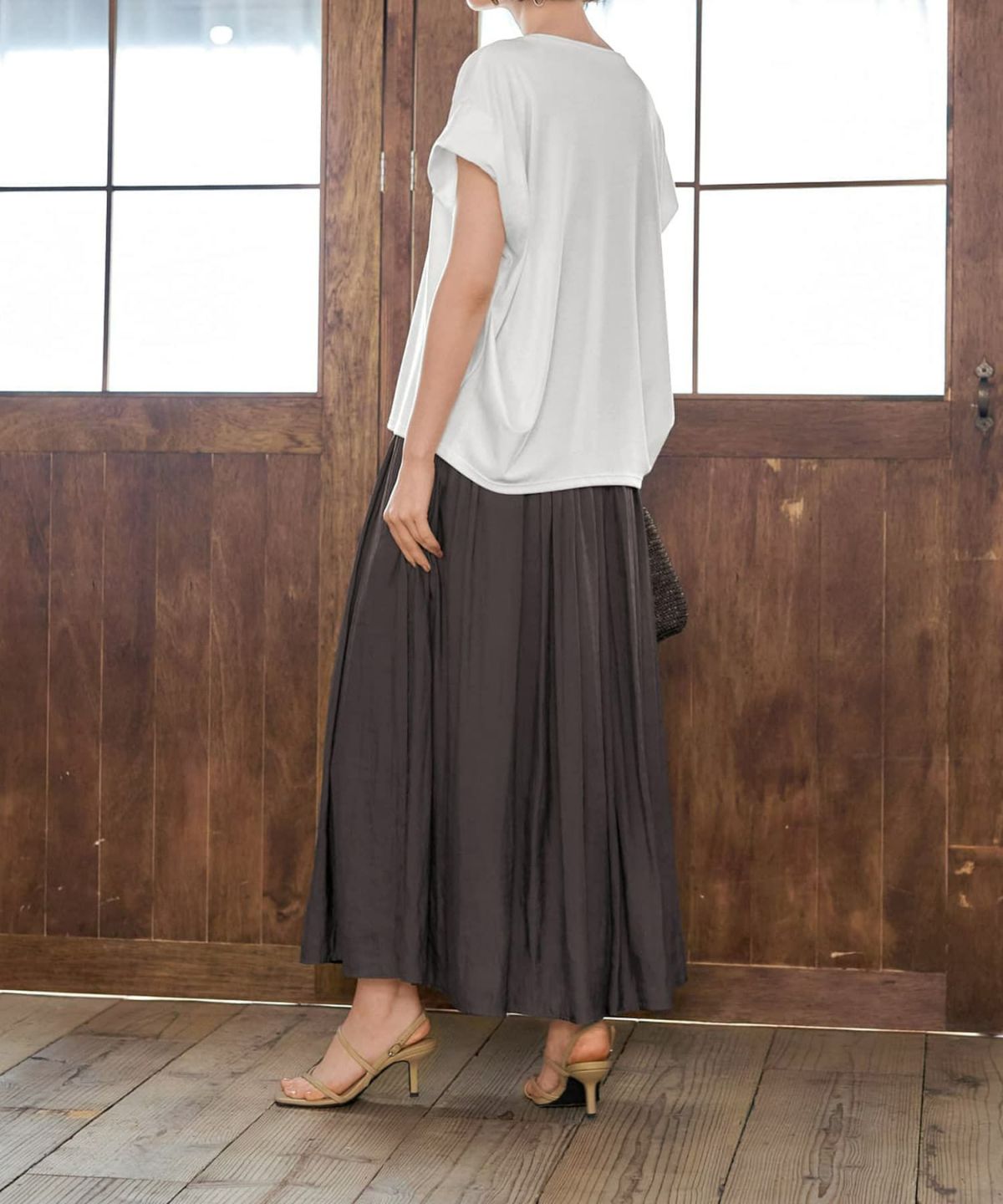 着用イメージ 168cm ホワイト