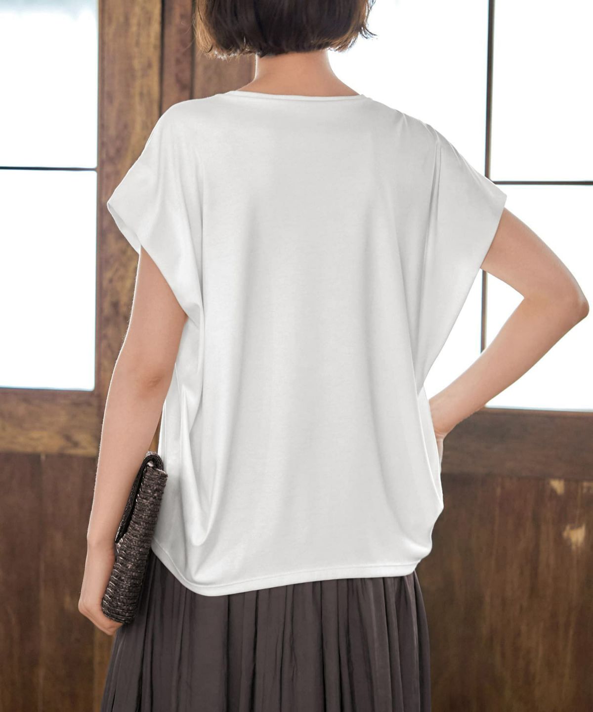 着用イメージ 168cm ホワイト