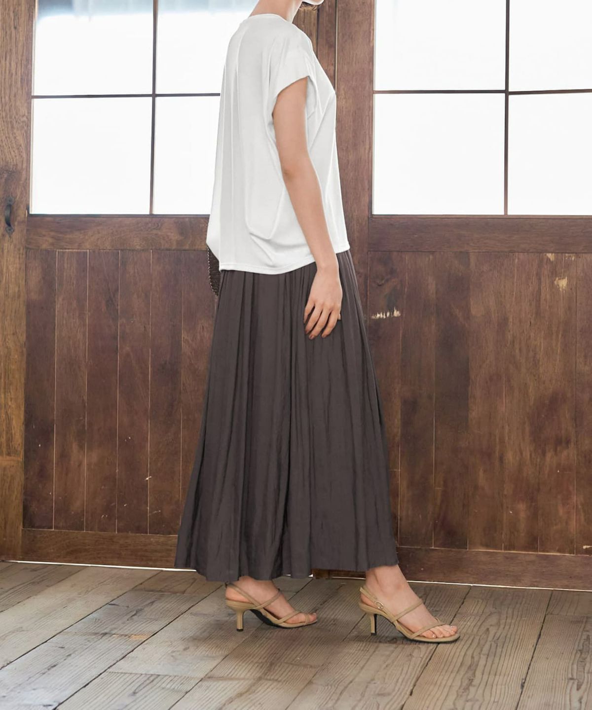 着用イメージ 168cm ホワイト