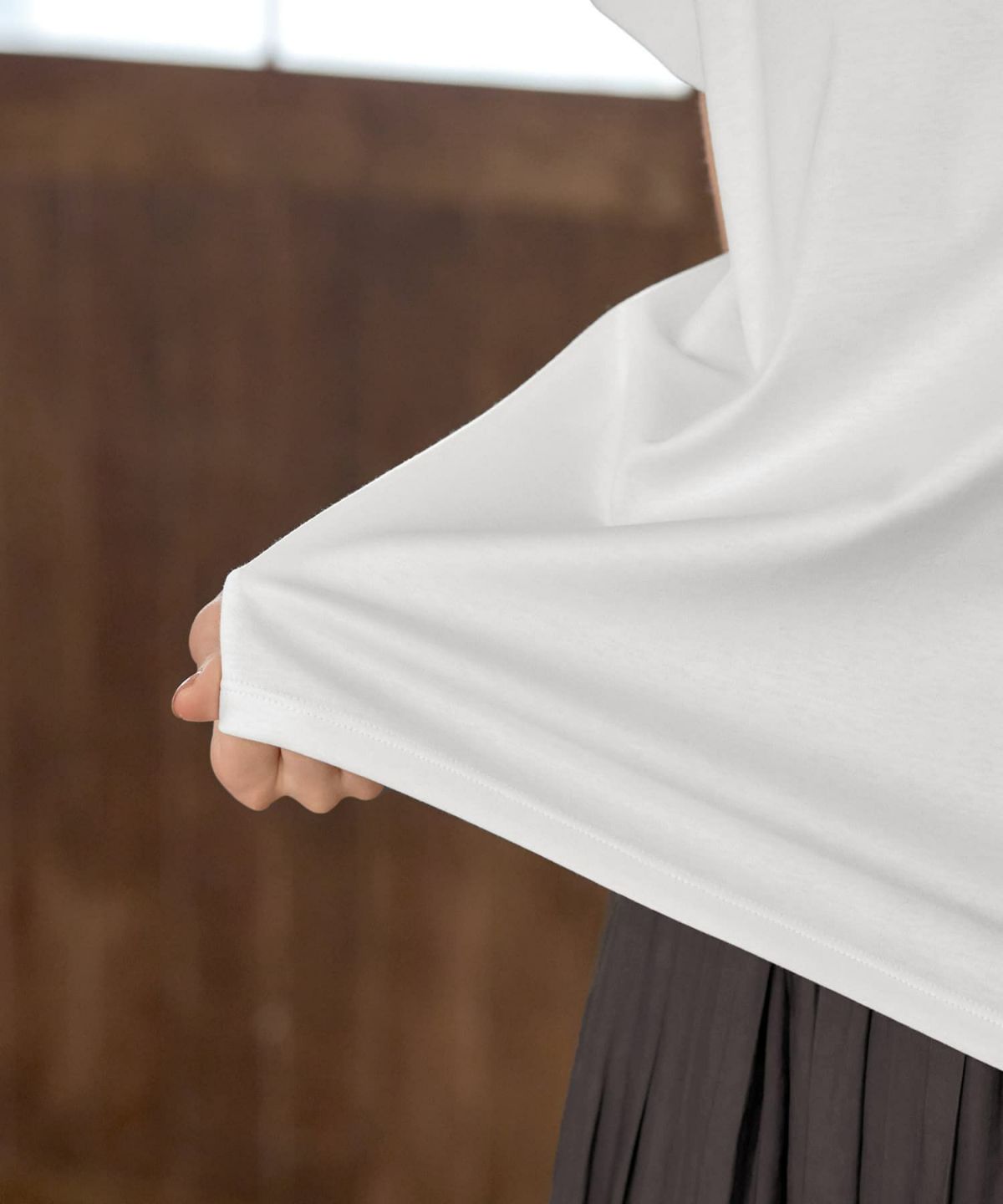 着用イメージ 168cm ホワイト