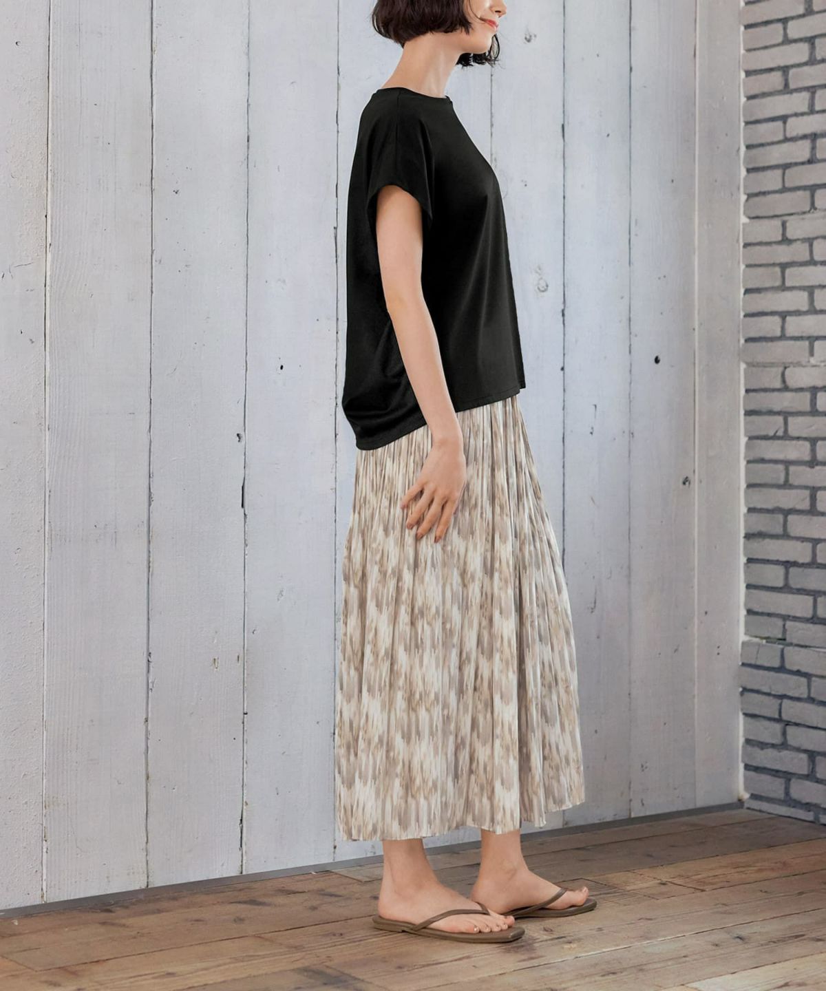 着用イメージ 168cm ブラック