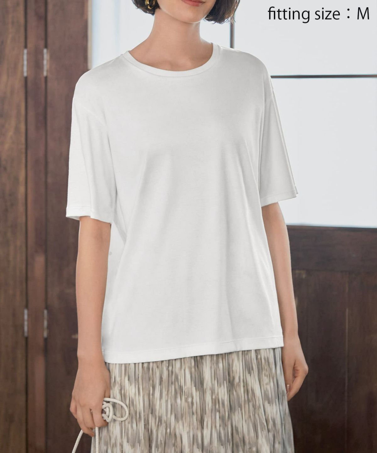 着用イメージ 168cm 着用サイズ M ホワイト