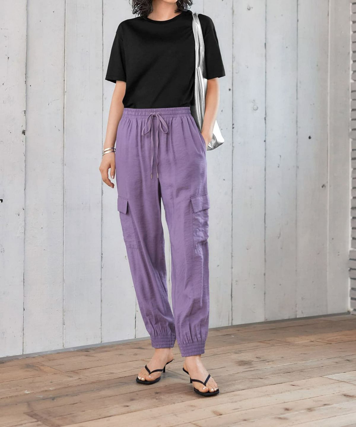 着用イメージ 167cm 着用サイズ S ブラック