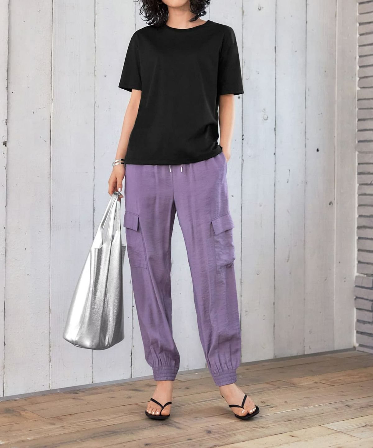 着用イメージ 167cm 着用サイズ S ブラック