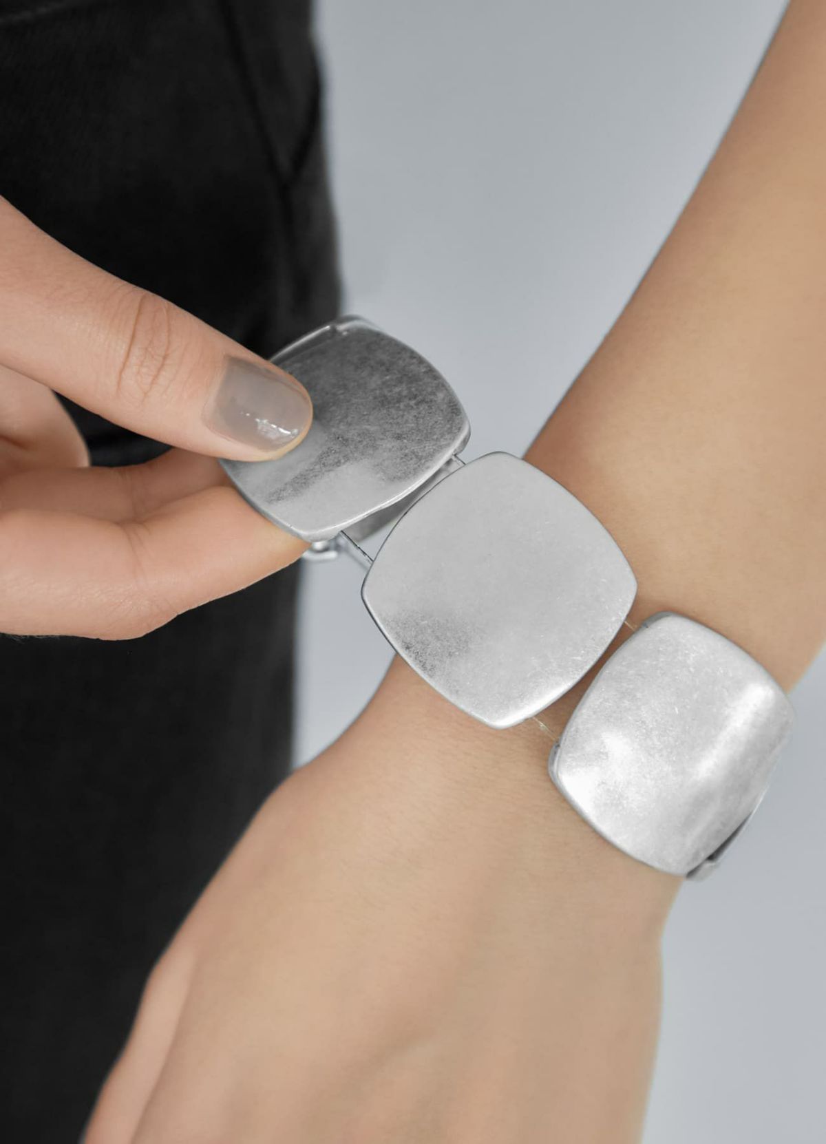 着用イメージ 167cm シルバー