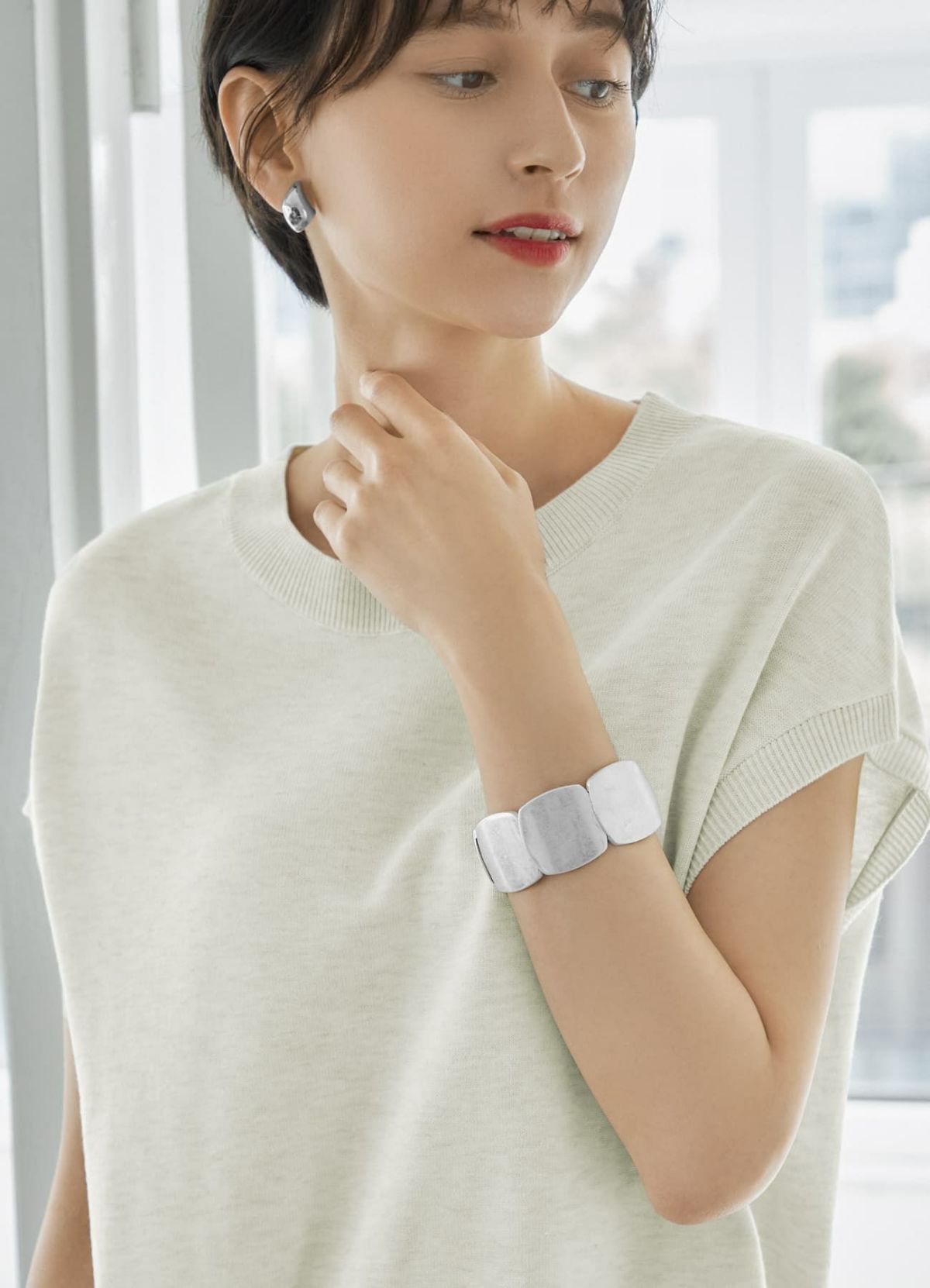 着用イメージ 168cm シルバー