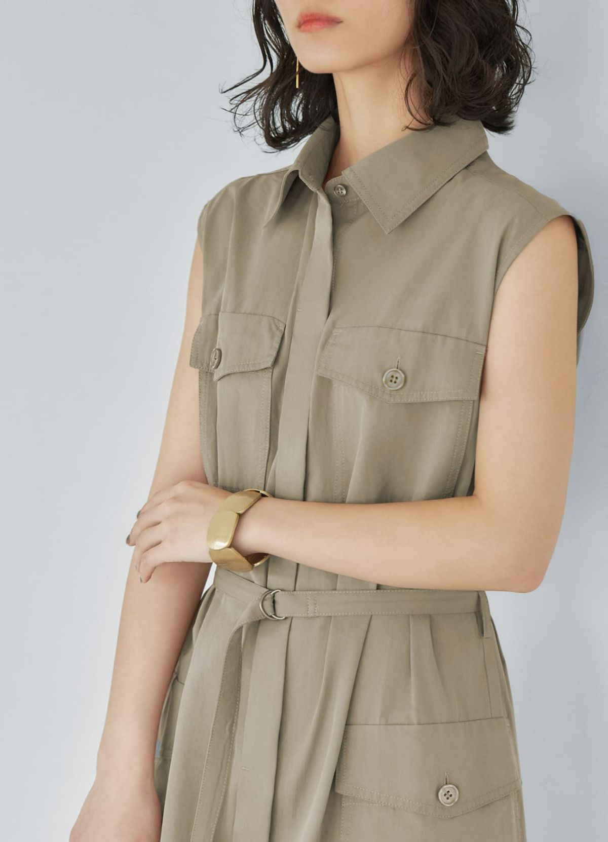 着用イメージ 167cm ゴールド