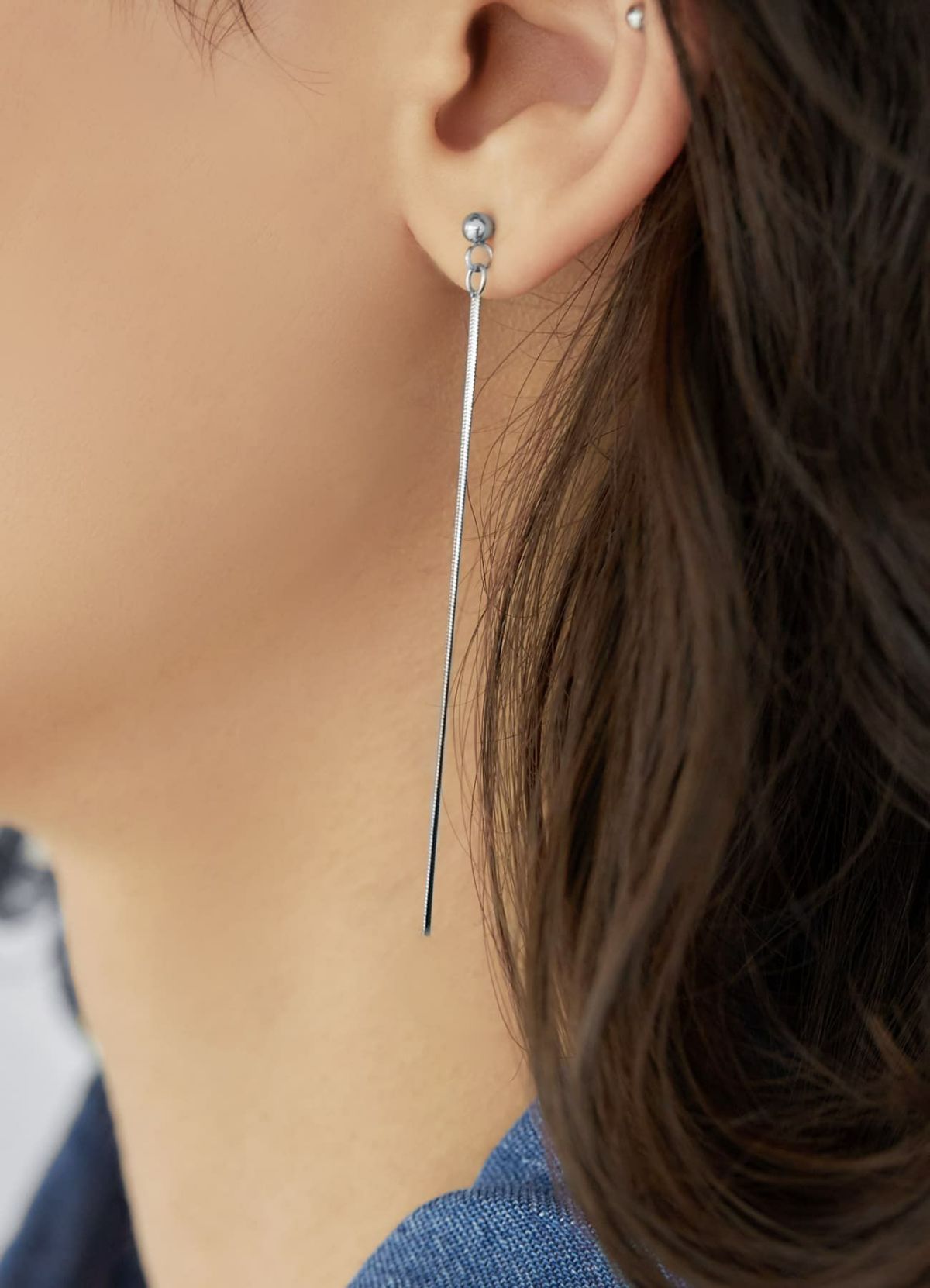 着用イメージ 167cm シルバー