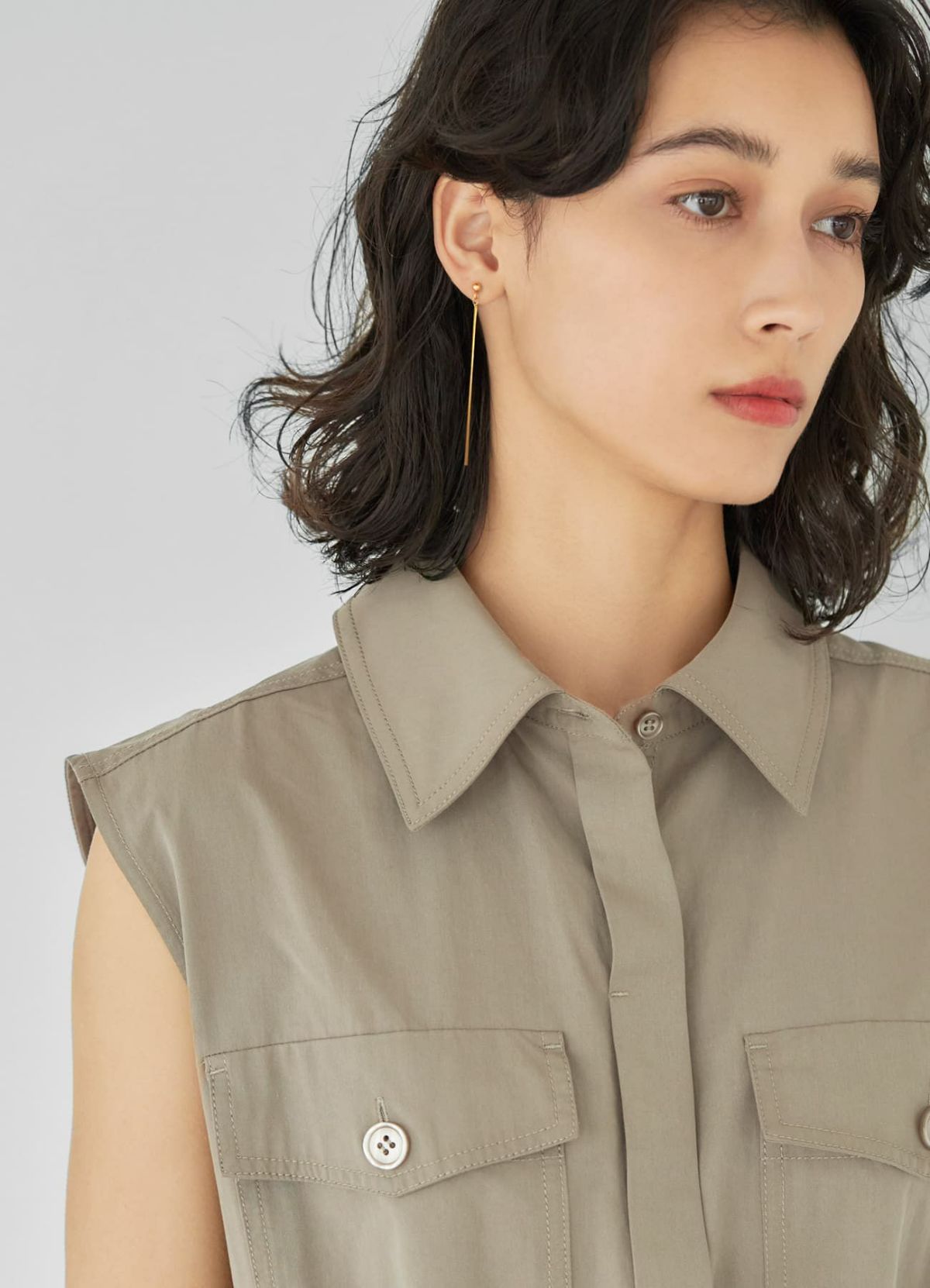 着用イメージ 167cm ゴールド