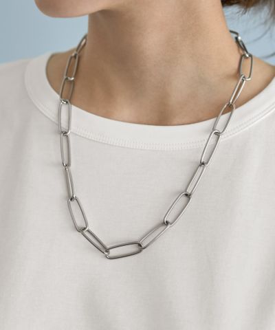 DIFFERENTネックレス55cm 55cmオーバルチェーンネックレス | おしゃれな大人レディース